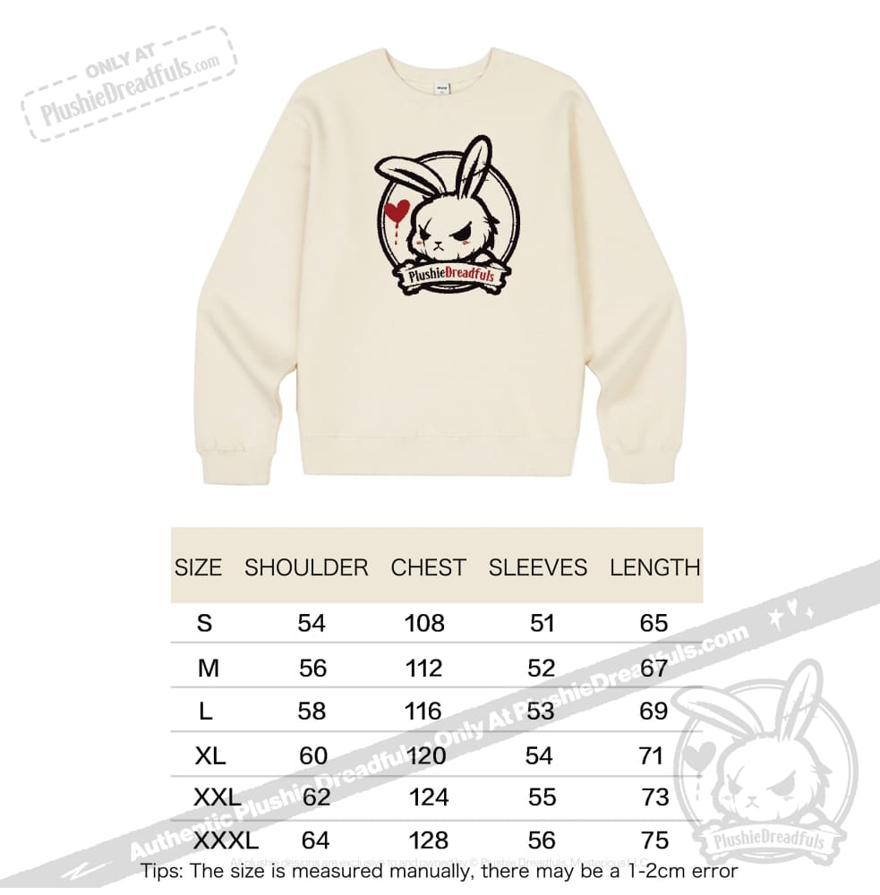 Plushie Dreadfuls Logo Sweatshirt - Soft Cotton Hoodie for Anime & Kawaii Fashion Fans - Perfect for Cosplay, Conventions & Casual Wear