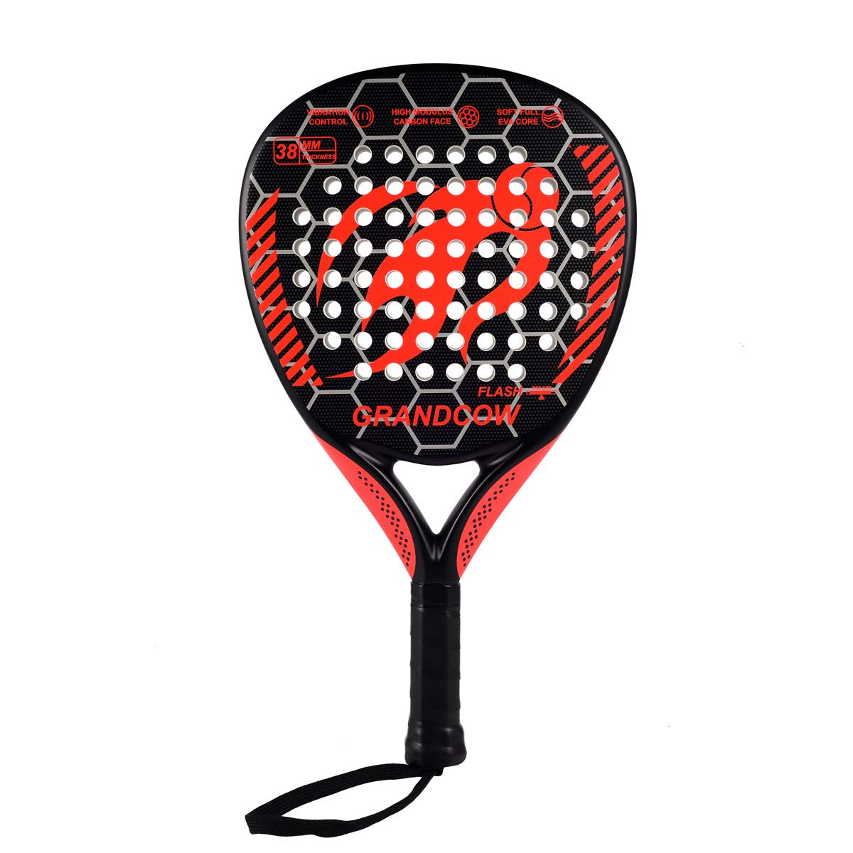 Premium Carbon Fiber Padel Tennis Racket with EVA Memory Foam Core - Diamond Shape Design for Enhanced Power & Control - Ideal for Competitive Play & Recreational Padel Sports