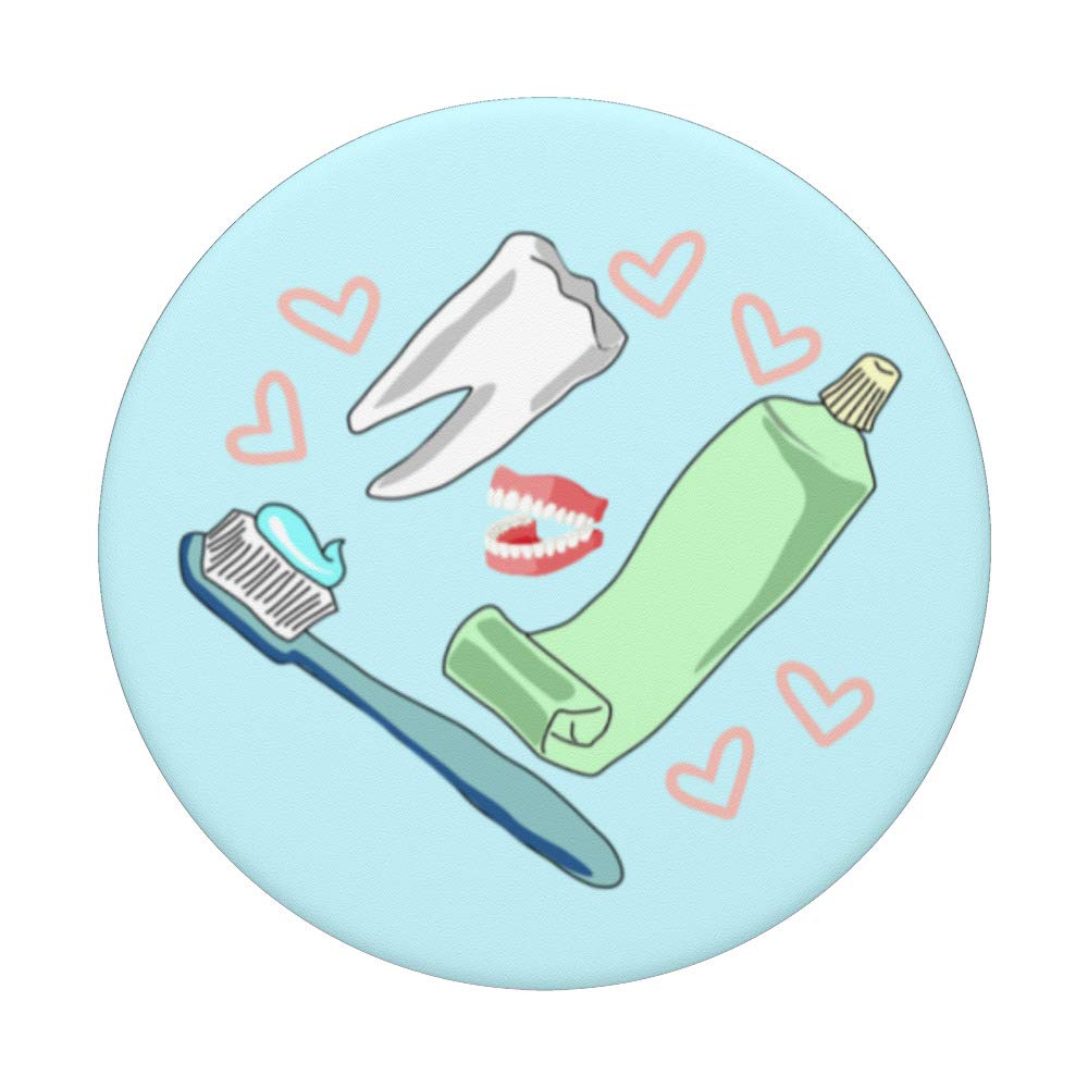 Vintage Retro Dentist Dental Hygienist Gift - Cute PopSockets Phone Grip & Stand for iPhone, Samsung & Tablets - Perfect for Dental Office, School & Everyday Use