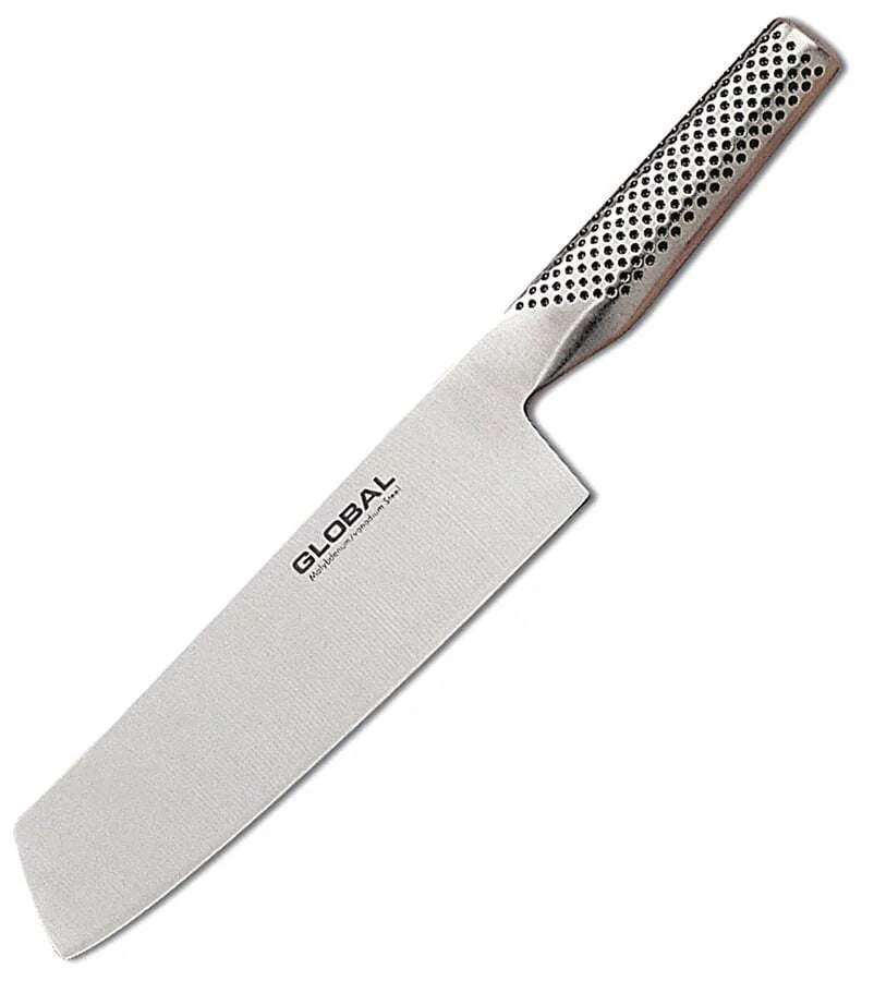 Premium Global Large Vegetable Knife - Professional Chef's Knife for Chopping, Slicing & Dicing - Perfect for Home Kitchens & Commercial Use - Ideal for Vegetables, Fruits & Herbs