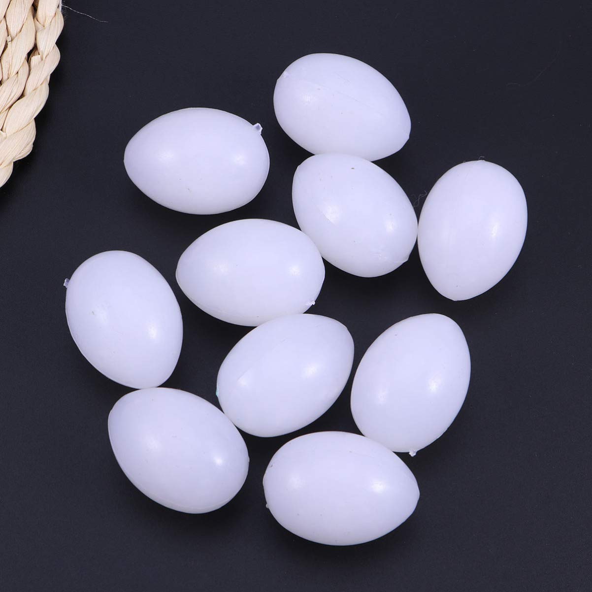 Balacoo 10pcs Small Bird Toys - Fake Pigeon Eggs for Training & Nesting, Solid White Bird Laying Eggs Supplies, Funny Toddler Toys & Birdcage Decor - Perfect for Pigeon Breeding, Bird Training, and Kids Pretend Play
