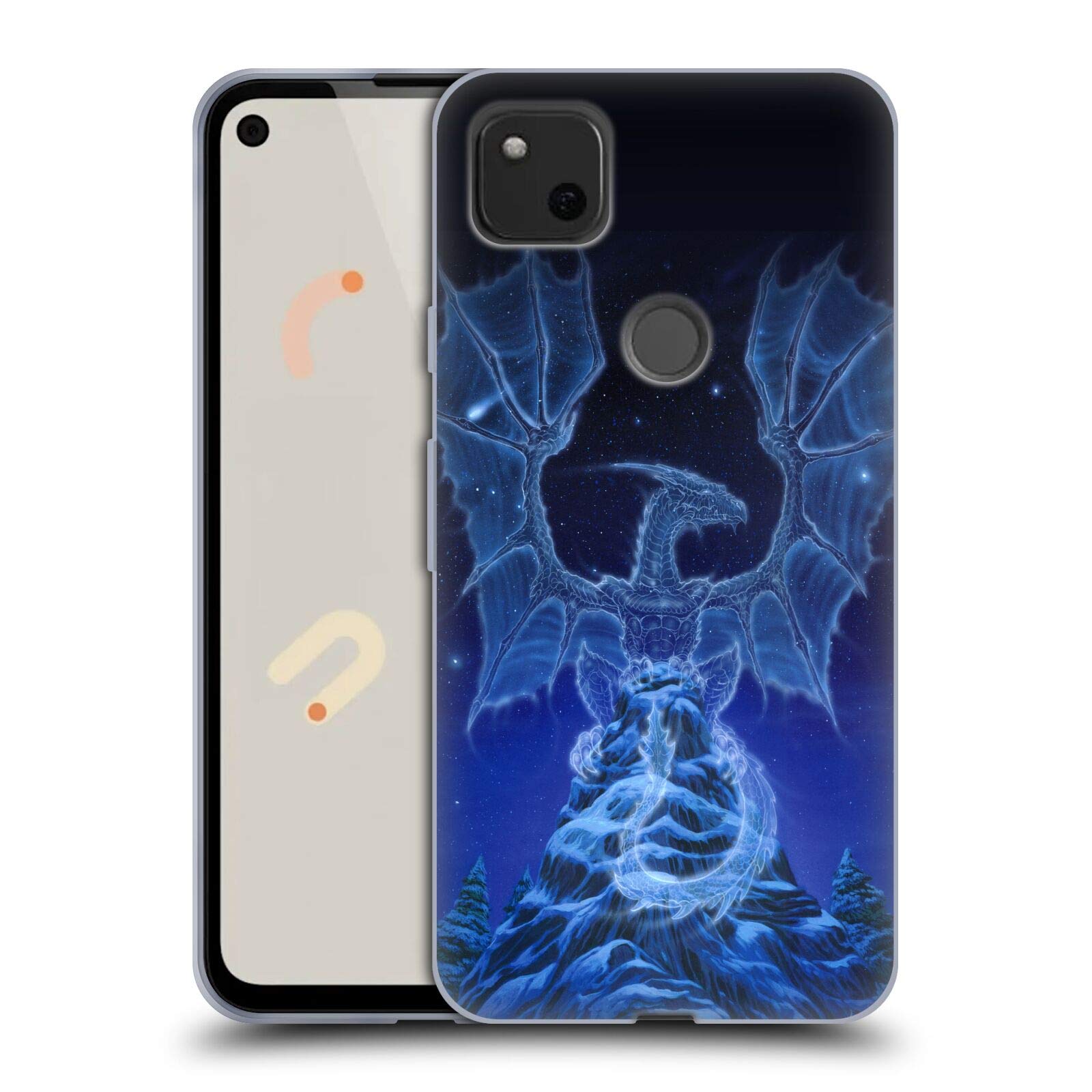Ed Beard Jr Winter Spirit Dragons Case for Google Pixel 4a - Fantasy Art Protection