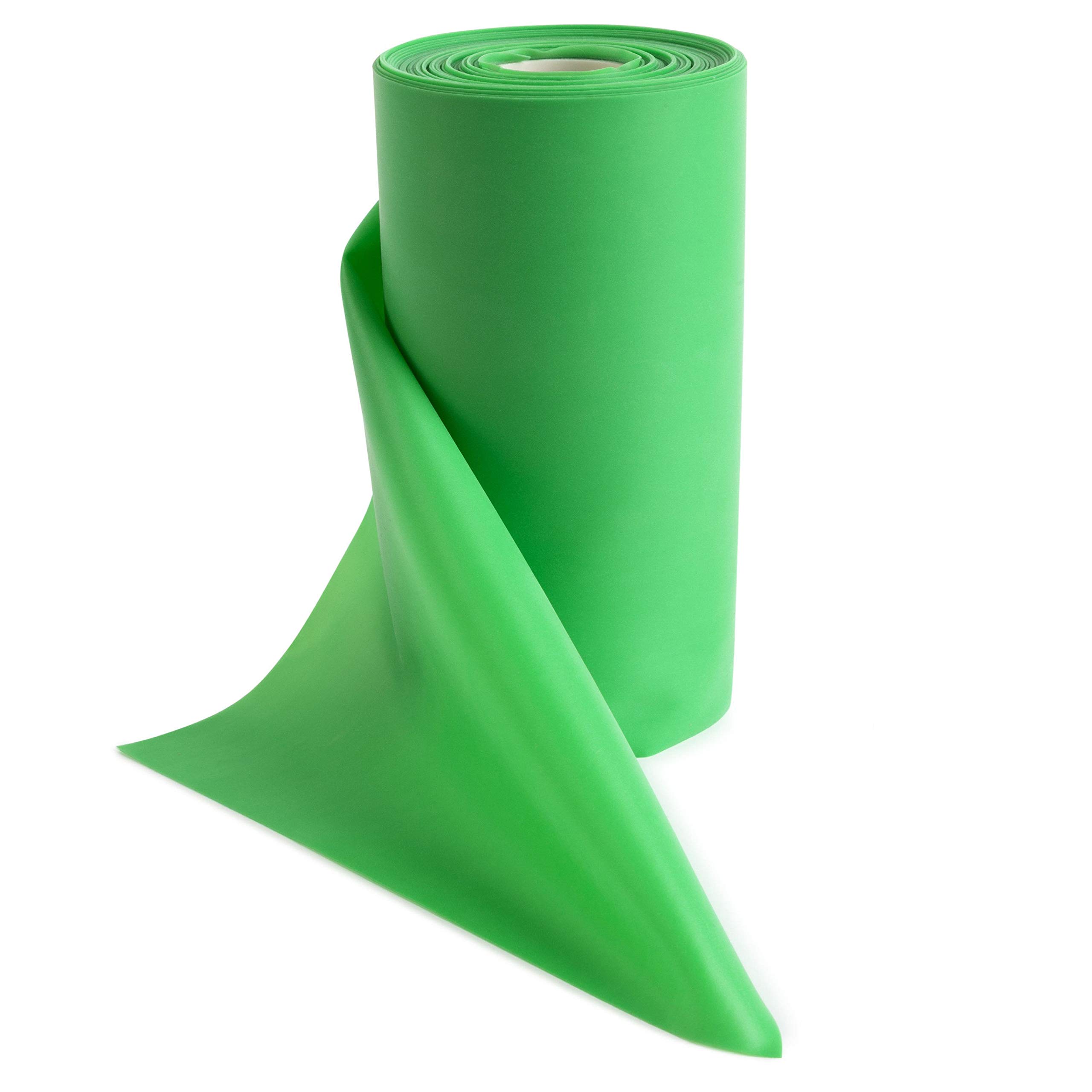 Premium Latex-Free Resistance Bands for Exercise & Therapy - 8/16/24 Yard Bulk Rolls with 10 Strength Levels (Light/Medium/Heavy) - Includes Free iPhone App & E-Book - Ideal for Home Workouts, Yoga, Physical Therapy & Fitness Training