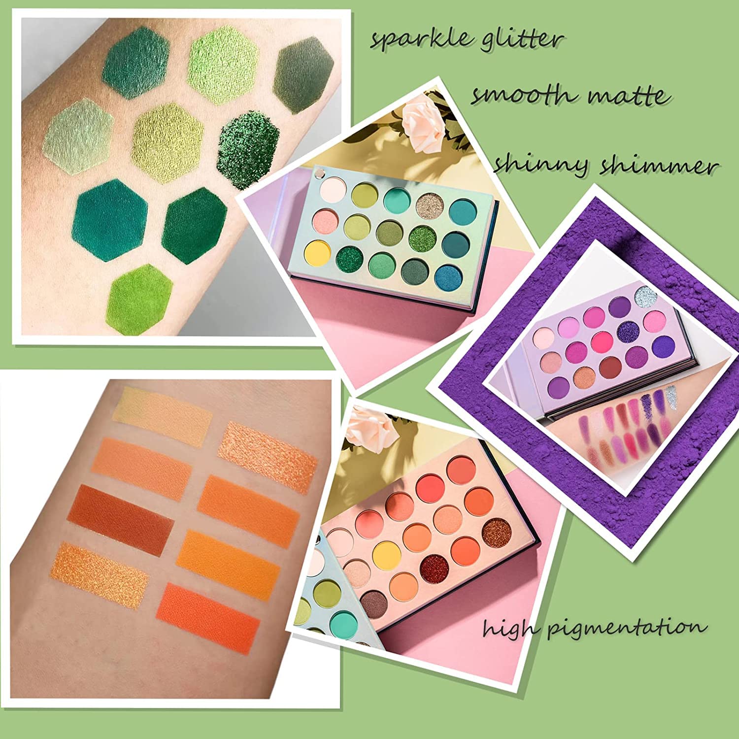 HUDA GIRL Beauty 60 Color Eyeshadow Palette - Matte, Shimmer & Glitter Makeup Kit for Women | Professional Long-Lasting Pigmented Shadows for Day & Night Looks, Party & Special Occasion Makeup