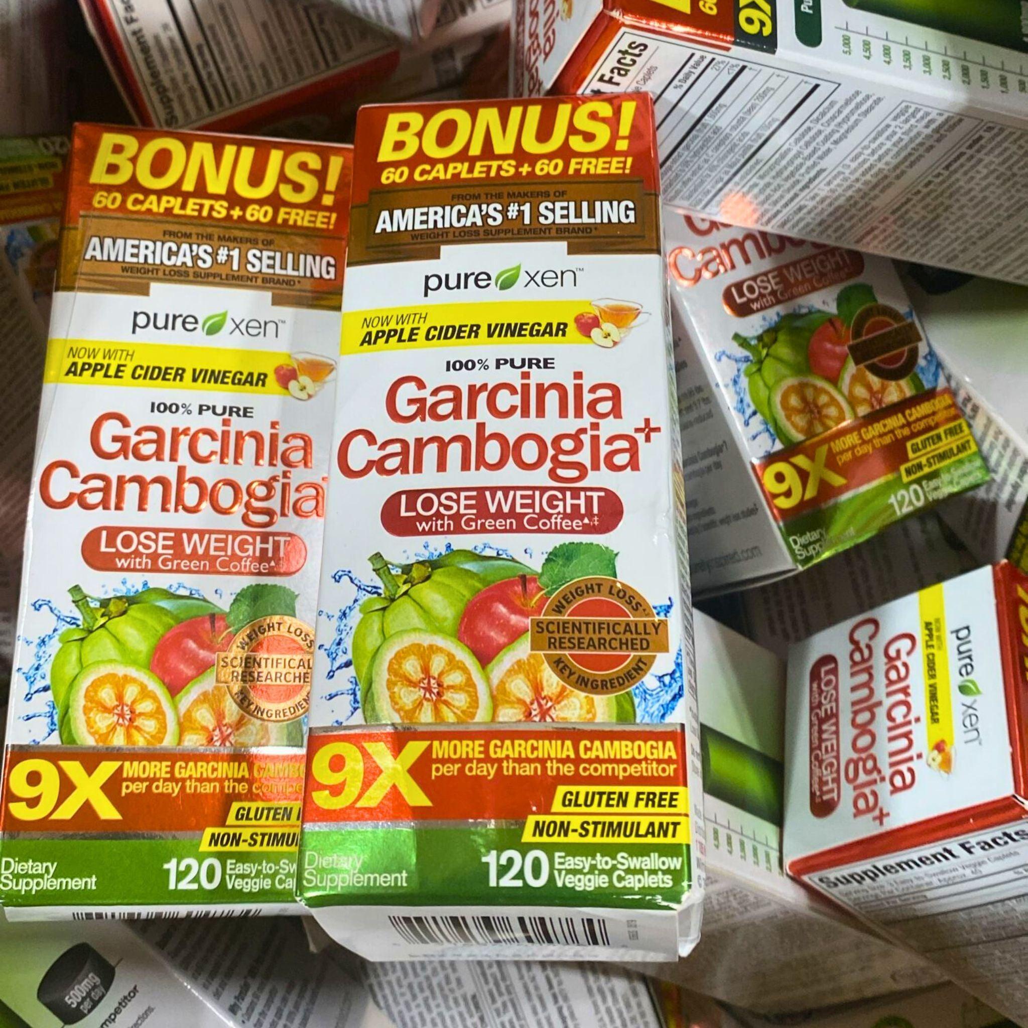 100% Pure Garcinia Cambogia Extract with Green Coffee - Natural Weight Loss Supplement, Gluten Free, Non-Stimulant - 120 Veggie Capsules (40 Count) - Supports Metabolism & Appetite Control for Healthy Lifestyle