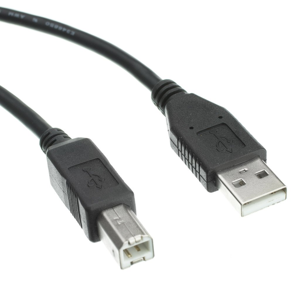10ft USB 2.0 Printer Cable - USB A Male to B Male Scanner Cord for Canon, HP, Lexmark, Dell, Xerox, Samsung Printers - High-Speed Data Transfer for Office & Home Use