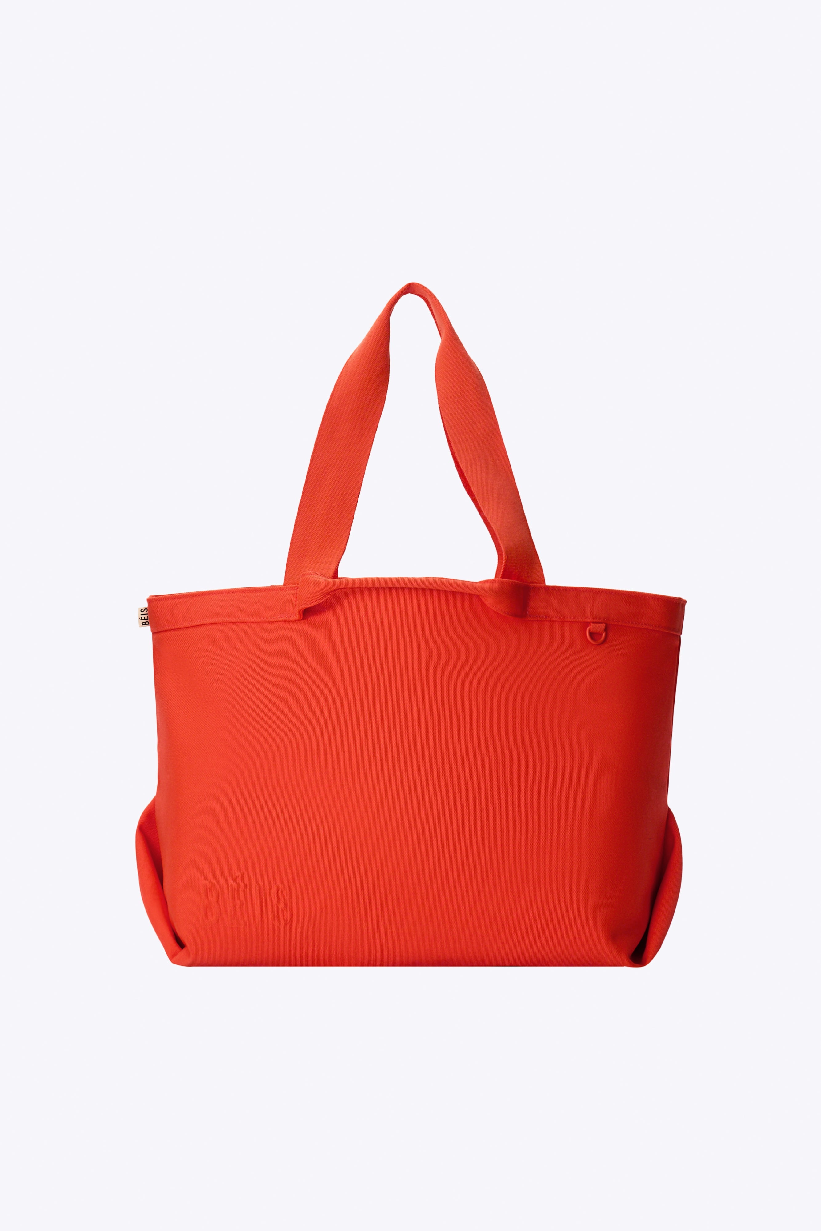 Flame Red Travel Tote Bag - Lightweight Durable Carry-On for Women | Perfect for Airplane, Beach & Weekend Getaways