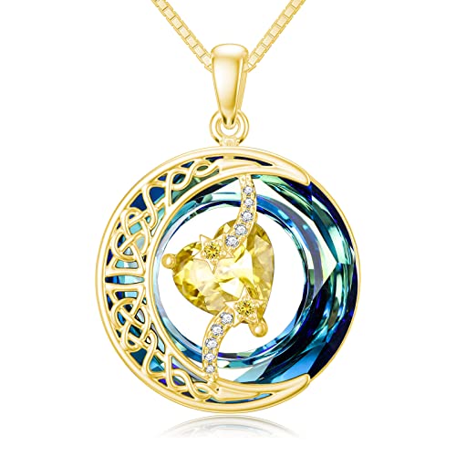 B-Moon Starl-11-November-Citrine-Gold