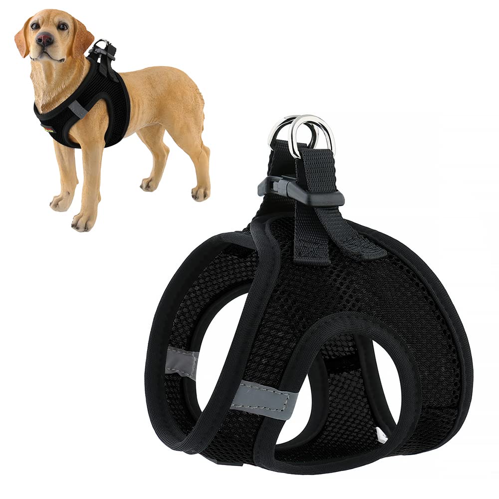 Plutus Pet Step-in Dog Harness - Adjustable Reflective Soft Vest for Small & Medium Dogs & Puppies | Breathable Comfort for Walking, Running & Outdoor Adventures