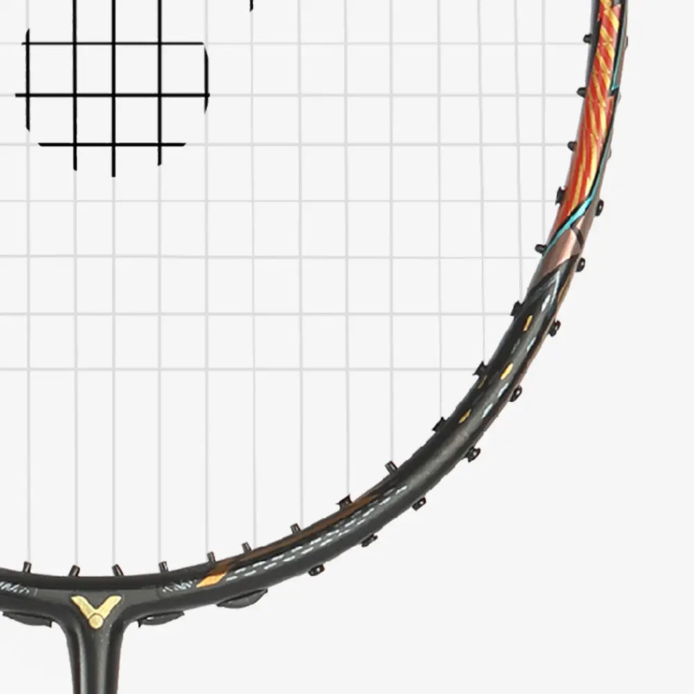 Victor Thruster F Ultra (Moonless Night) 2024 Badminton Racket - Professional Carbon Fiber Badminton Racquet for Advanced Players - Perfect for Tournaments & Training Sessions