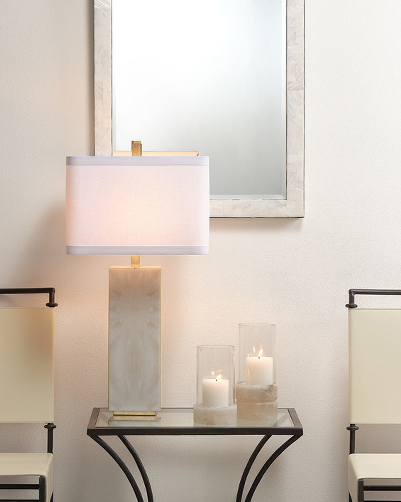 Modern Reflection Table Lamp - Adjustable LED Desk Light for Home Office, Study & Bedroom - Stylish Nightstand Lighting for Reading & Decor