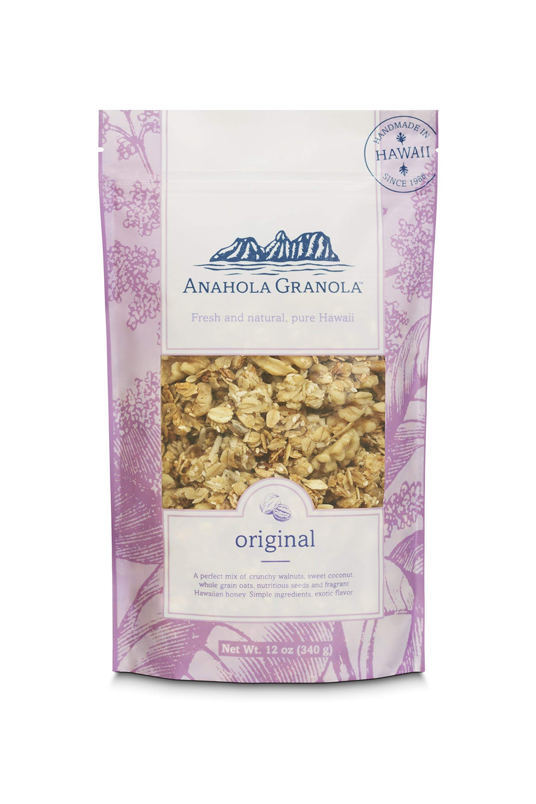 Anahola Granola Variety Pack | Healthy Low Calorie Snacks for Adults & Kids | Original Flavor 12oz | Perfect for Breakfast, Lunch Boxes & On-the-Go Snacking