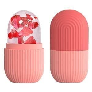 Urban SS Facial Ice Roller for Glowing & Tightened Skin - Reusable Silicone Ice Roller Massager (Pink) | Reduce Puffiness & Dark Circles | Perfect for Morning Routine & Post-Workout Skin Care