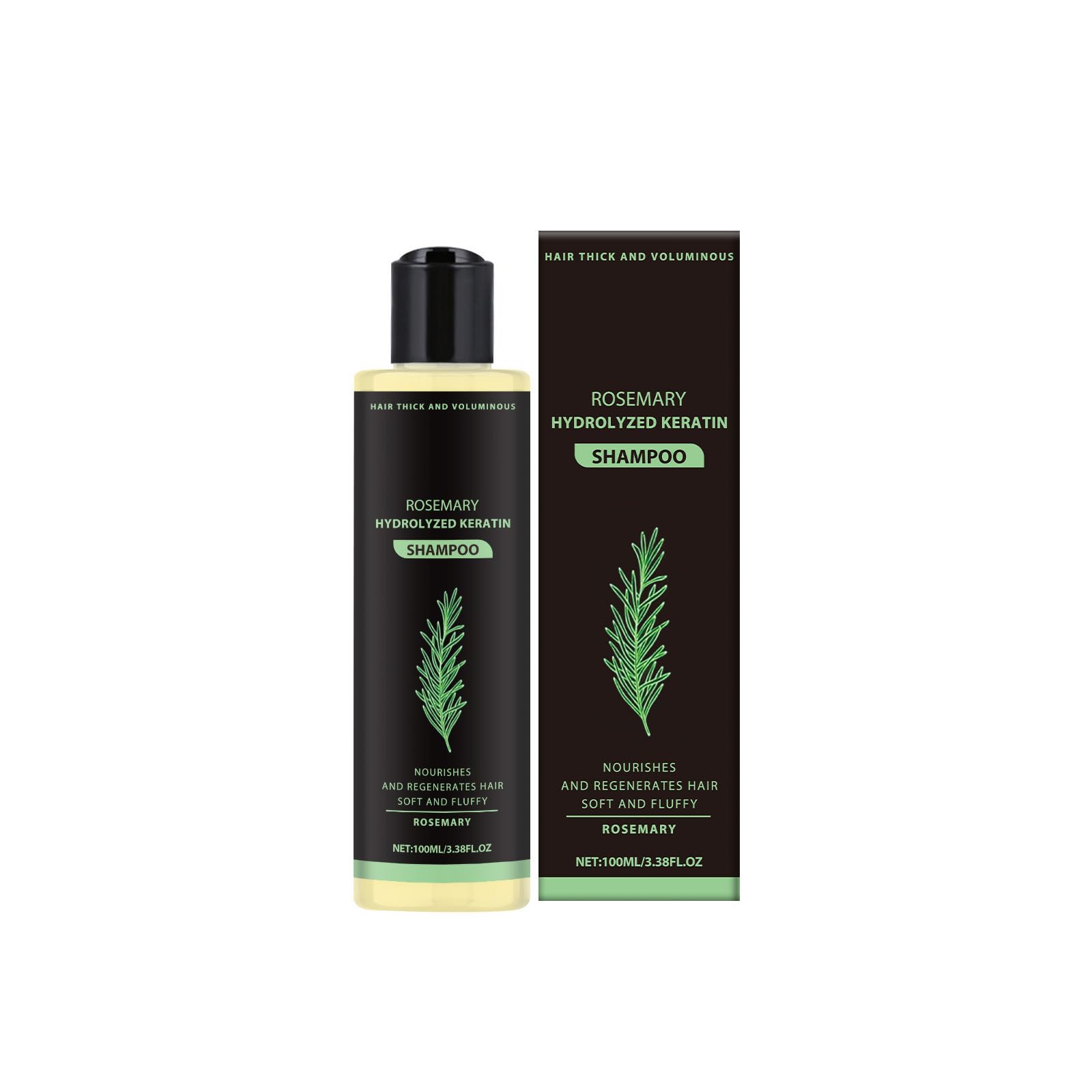 Organic Rosemary Hair Growth Shampoo with Rosemary Leaf Oil - Sulfate-Free & Natural Formula for All Hair Types - Promotes Thicker, Stronger Hair - Perfect for Daily Use & Scalp Care
