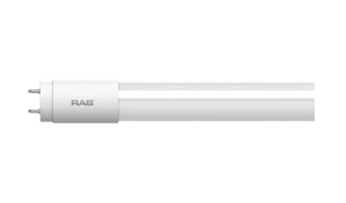RAB 4 ft. T8 LED Tube Light - 12W 1800 Lumens 4000K Cool White - Hybrid Double Ended Shatterproof Glass - Energy Efficient LED Linear Lamp for Office, Garage & Warehouse Lighting