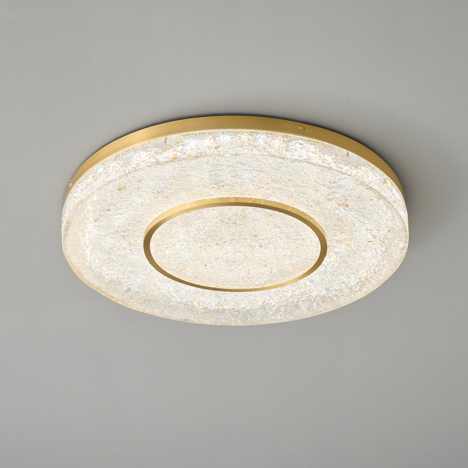 Mysterious Circle Ceiling Light Fixture - Modern LED Chandelier for Living Room, Bedroom, and Dining Room Lighting Decor