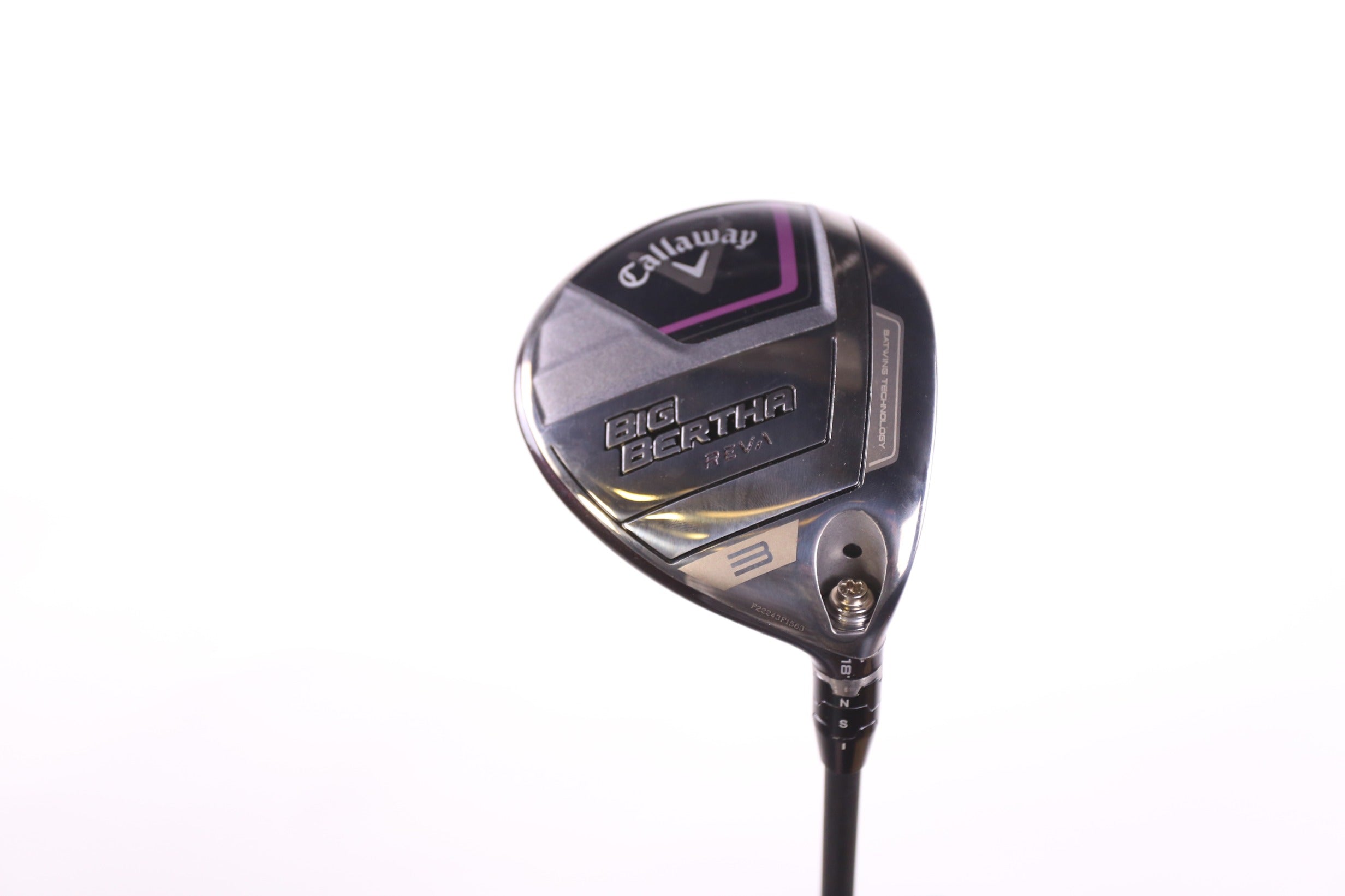 Used Callaway Big Bertha REVA 23 3 Wood Golf Club - Right Handed 18° Light Flex Graphite Shaft - Perfect for Women & Senior Golfers on Fairway Shots
