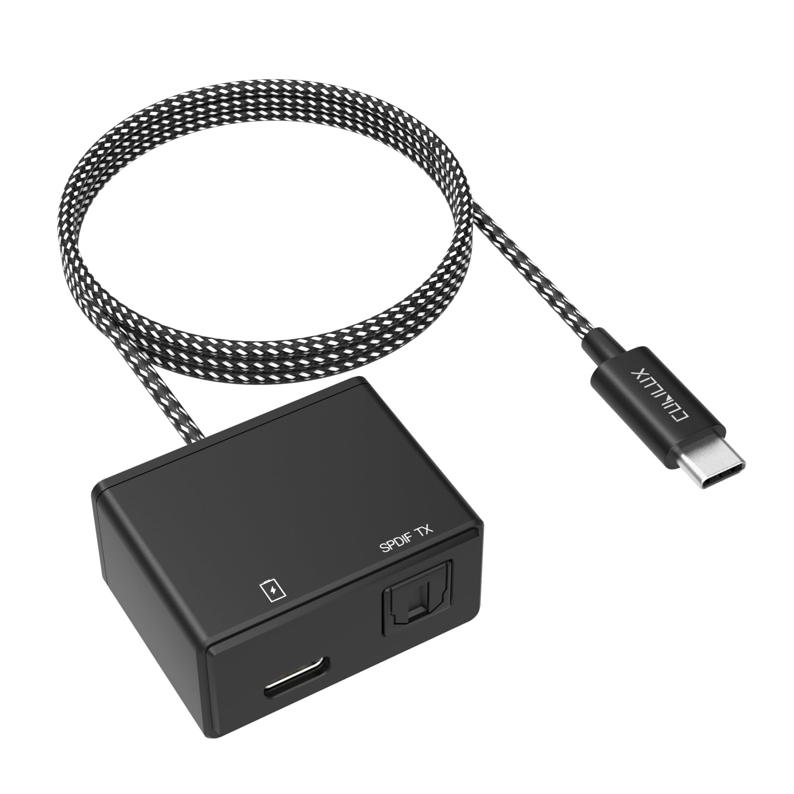 Cubilux USB C to SPDIF Adapter with PD Charging | USB Type C to Toslink Optical Audio Converter | 192KHz/24bit High Resolution | Compatible with Thunderbolt 4/3, Chromecast Gen 3, iPad 10/Pro | Perfect for Home Theater, Gaming & Professional Audio Setups