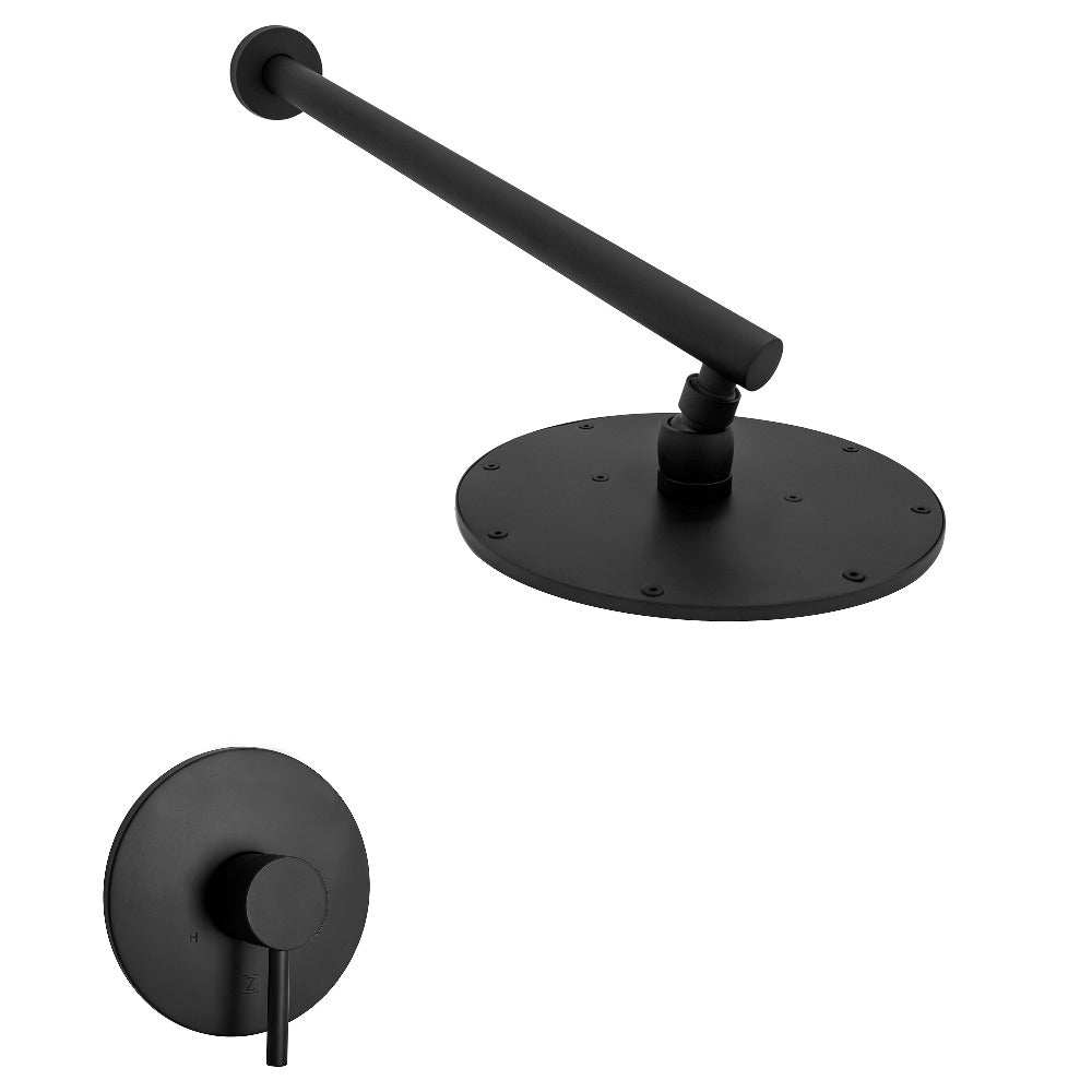 ZLINE El Dorado Rainfall Shower Faucet in Matte Black - High Pressure Luxury Showerhead for Modern Bathroom, Spa & Master Suite (ELD SHF MB)