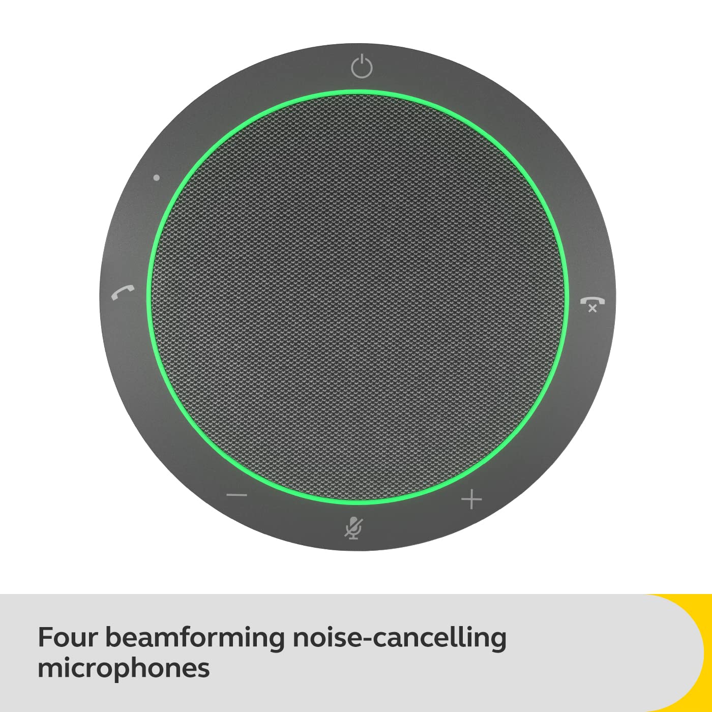 Jabra Speak2 40 Portable Speakerphone with 4 Noise-Cancelling Microphones, 50mm Full-Range Speaker & Wideband Audio - USB A/USB C Connectivity - Zoom & Google Meet Certified - Dark Grey - Perfect for Remote Work, Conference Calls & Home Office Meetings