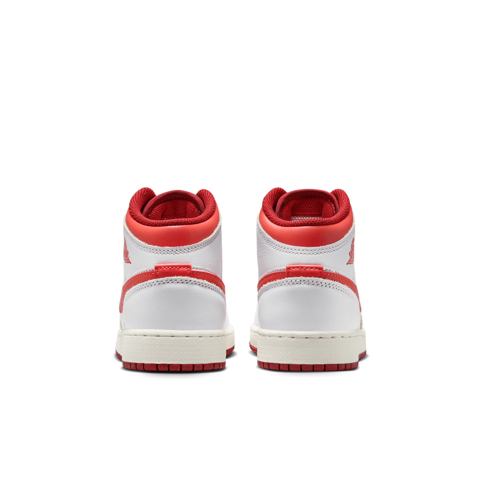 AIR JORDAN 1 MID SE (GS) White/Lobster - Women's Basketball Sneakers for Casual Wear & Street Style