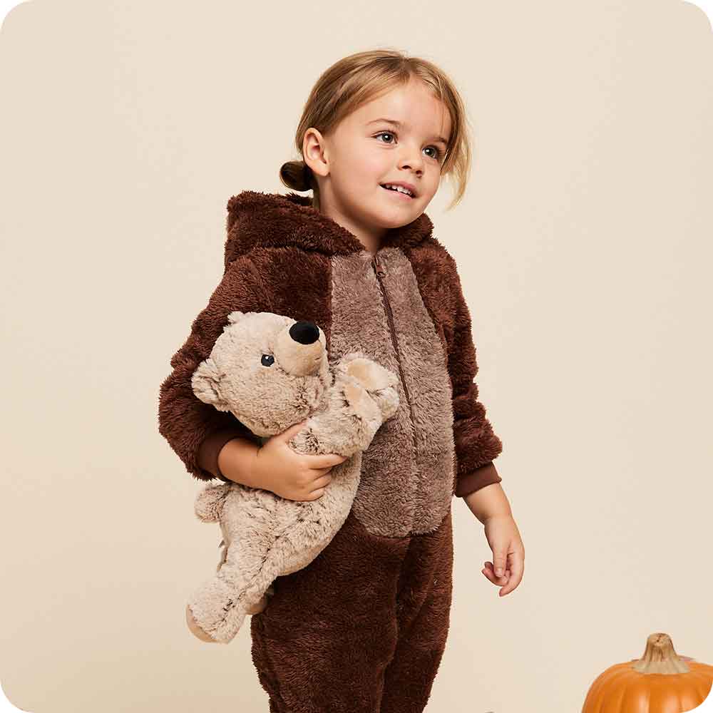 Brown Bear Warmies - Soft Plush Microwaveable Heating Pad for Kids & Adults - Perfect for Relaxation, Stress Relief & Pain Relief - Ideal for Home, Office & Travel Use