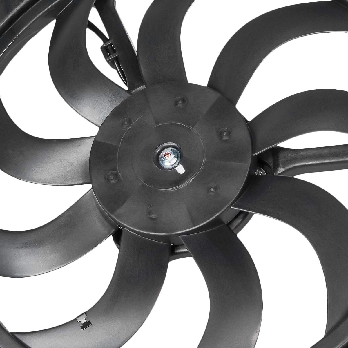 DNA MOTORING OEM-RF-0001 Black Radiator Cooling Fan Assembly - High Efficiency Direct Replacement for 2002-2003 Mini Cooper | Improved Cooling Performance | Perfect for Engine Overheating Prevention & Summer Driving
