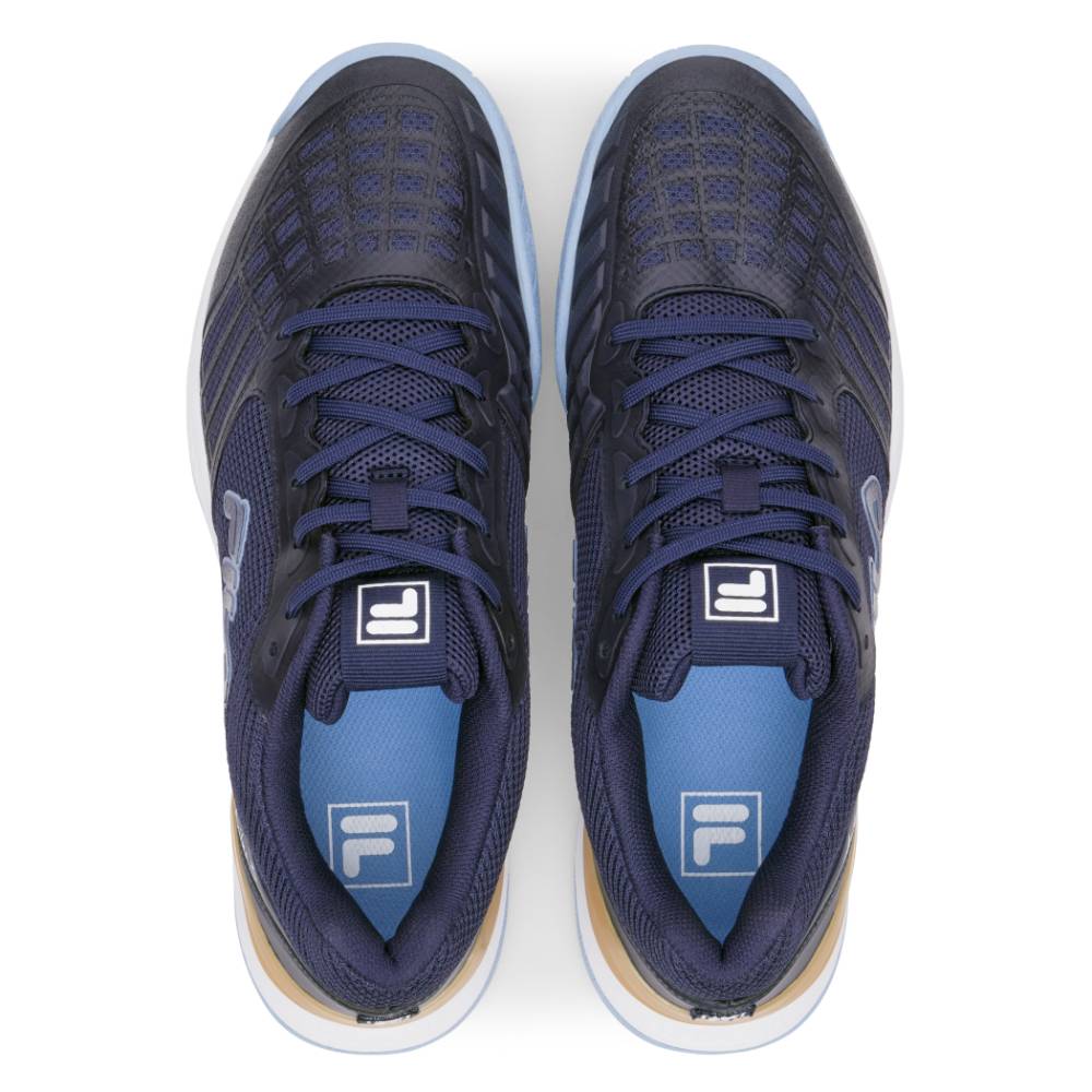 Fila Axilus 3 Men's Tennis Shoes - Navy Blue Athletic Sneakers for Court Sports & Casual Wear