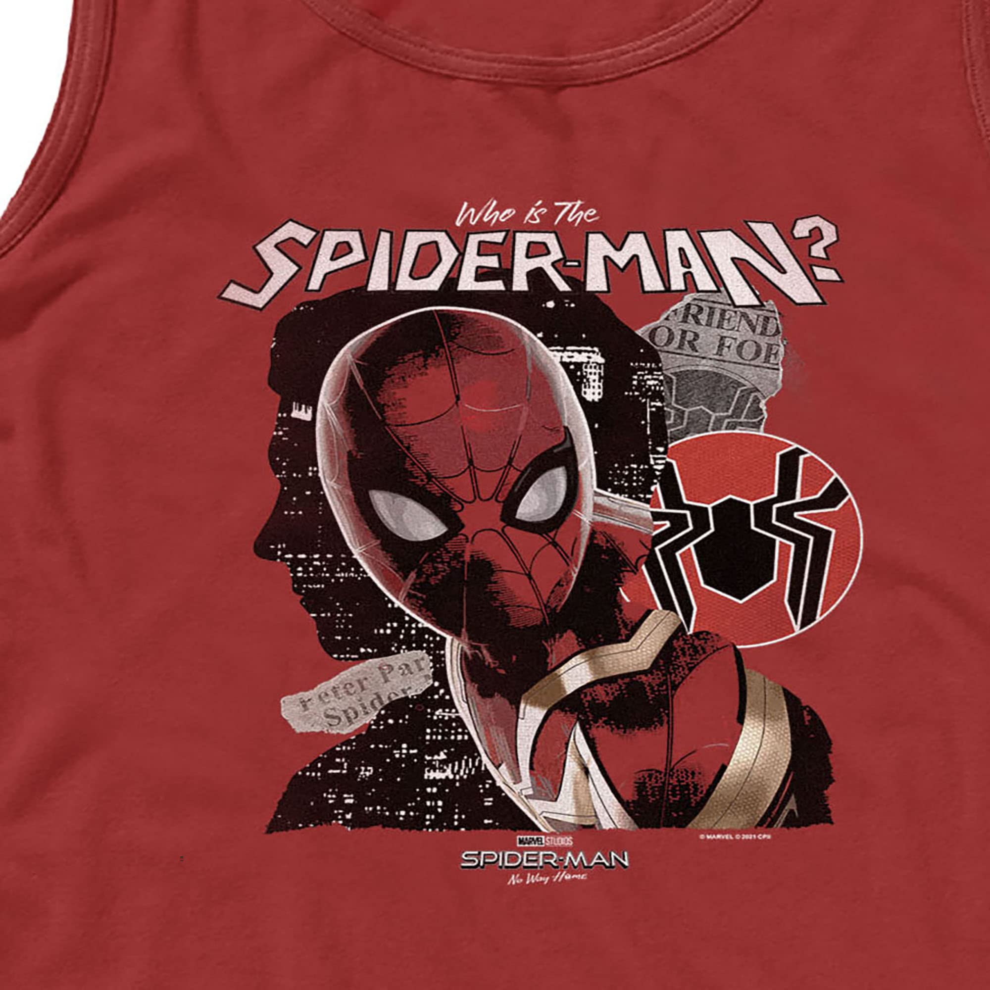Men's Marvel Spider-Man: No Way Home Graphic Tank Top - Cool Superhero Tee for Cosplay, Comic Con & Casual Wear