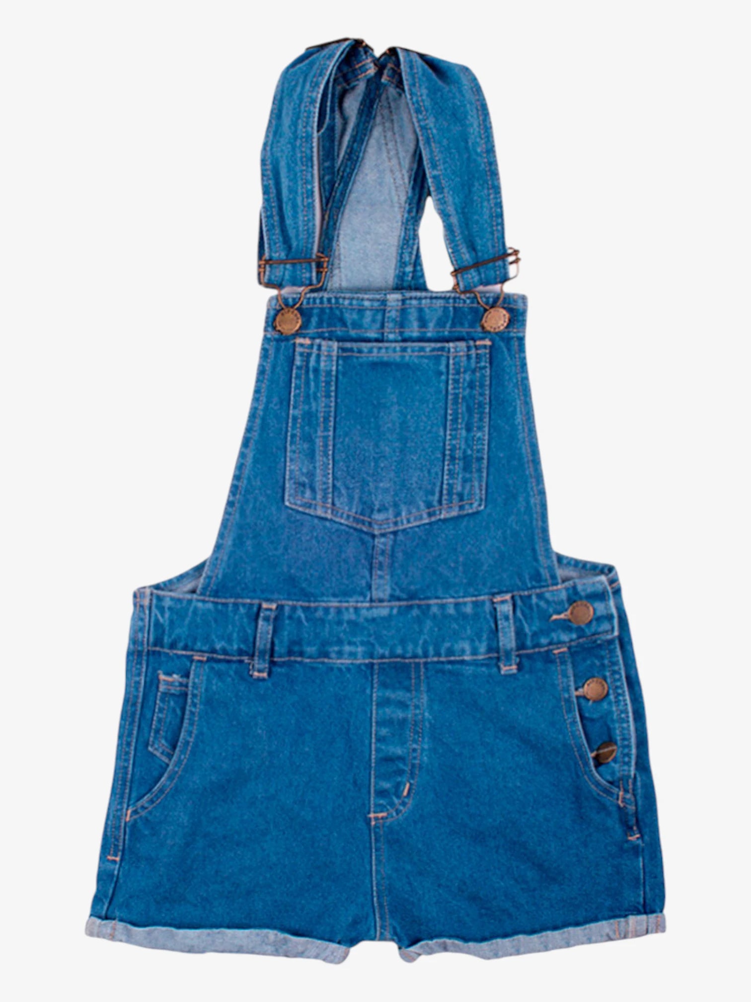 Rip Curl Girls' Denim Jardinero Jeans in Light Blue - Perfect for Casual Wear, Surfing, and Beach Outings