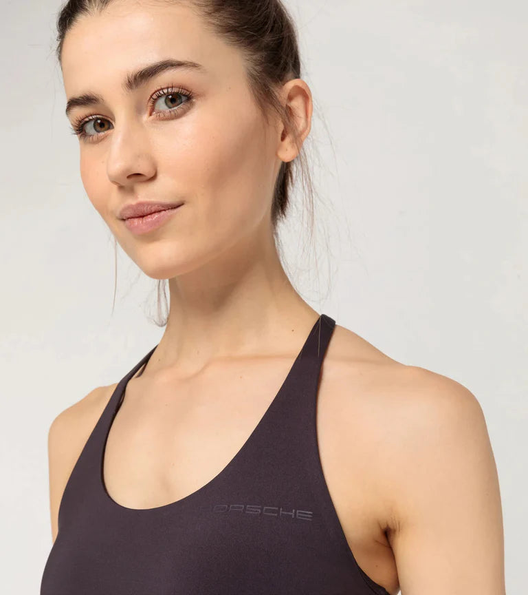 Porsche Women's 2-in-1 Yoga Tank Top - Blackberry | Seamless Workout & Lounge Wear for Yoga, Gym & Casual Outfits