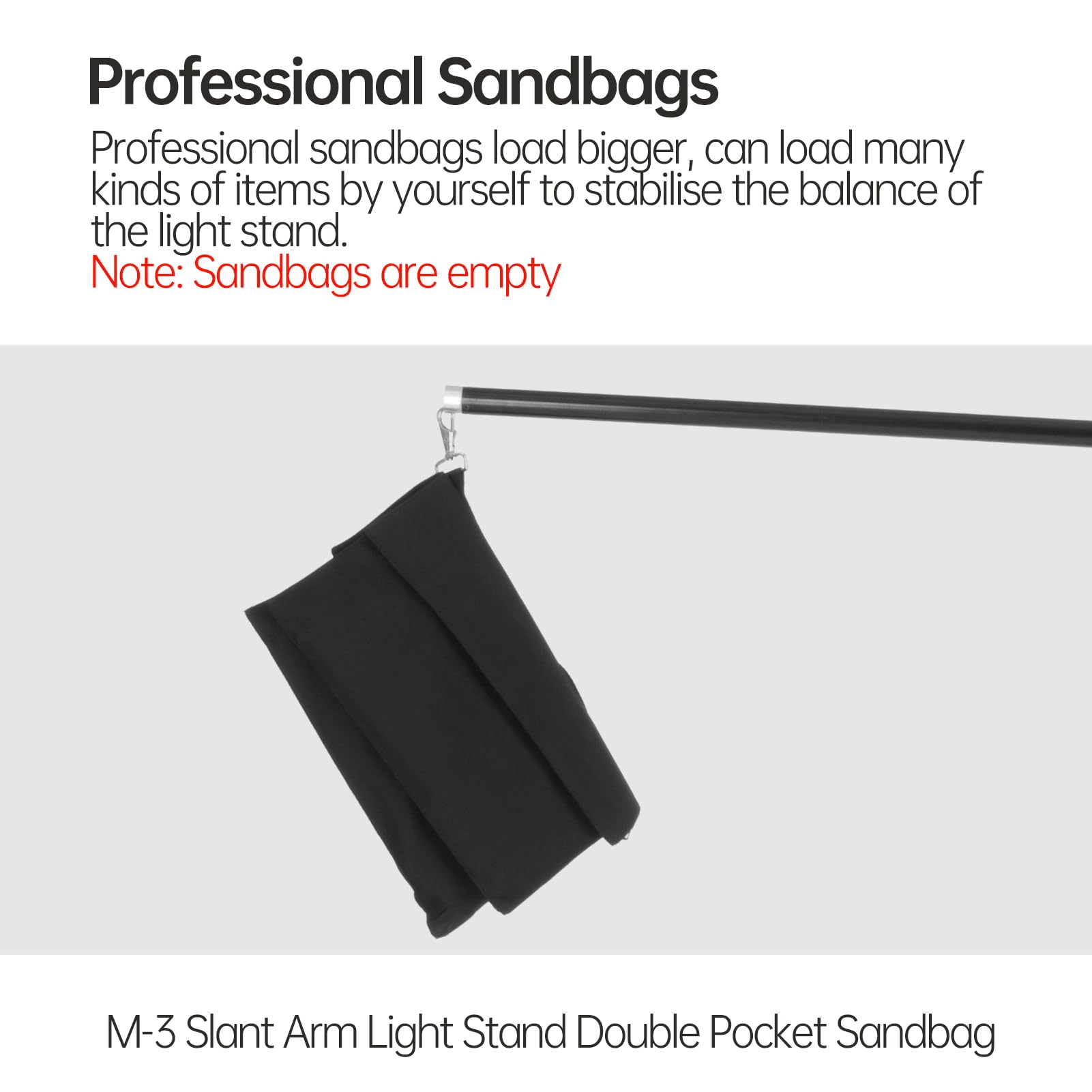 JINBEI 16.4FT/500cm Heavy Duty Boom Arm Stand with Sandbag - 22LBS Load Capacity, 360° Rotatable Adjustable Aluminum Holding Arm for Studio Photography & Video Lighting (Perfect for Product Shoots, YouTube Videos & Professional Studio Setups)