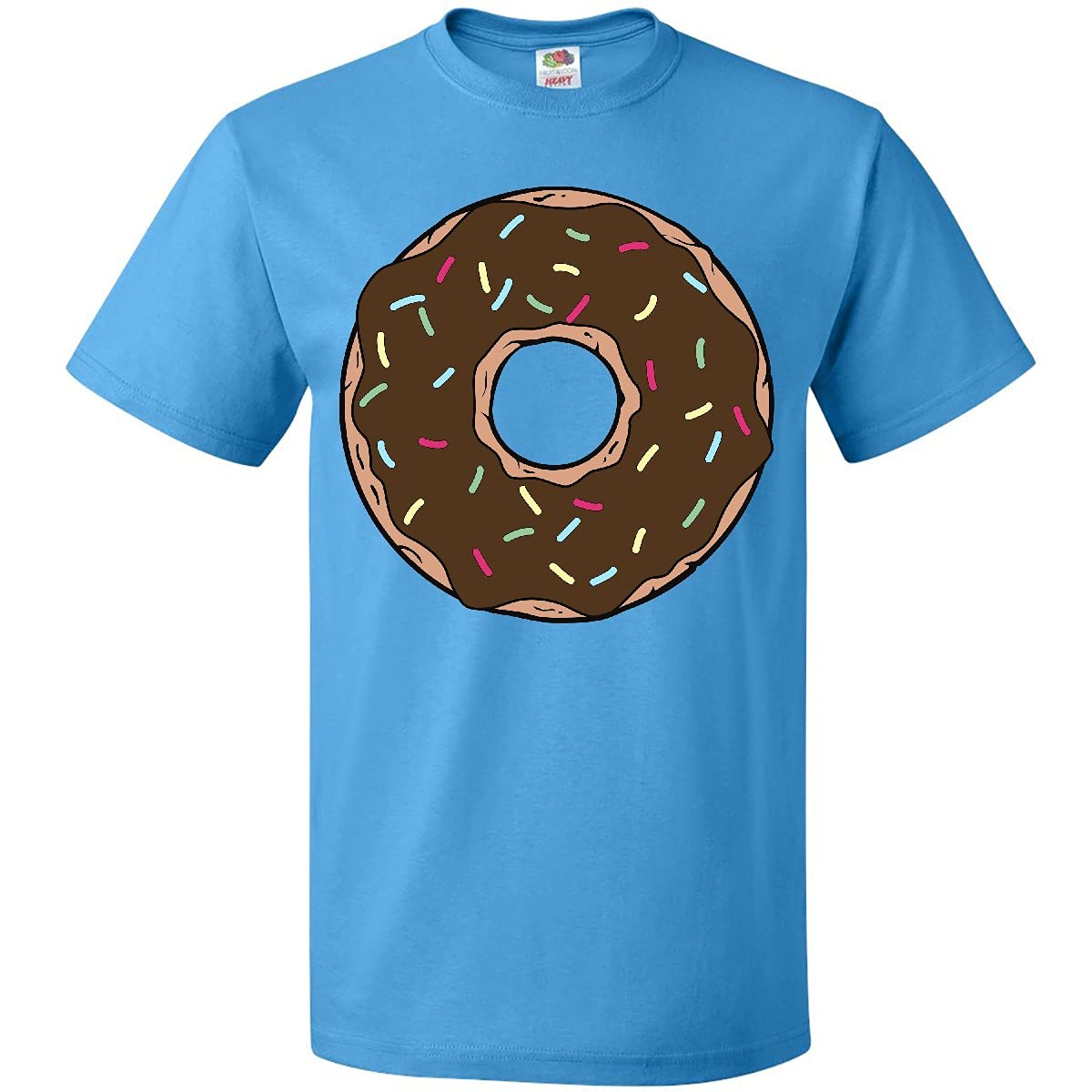 Inktastic Chocolate Donut T-Shirt - Sweet Doughnut with Glaze & Sprinkles Graphic Tee for Donut Lovers & Foodies - Perfect for Casual Wear, Baking Enthusiasts & Fun Outfits