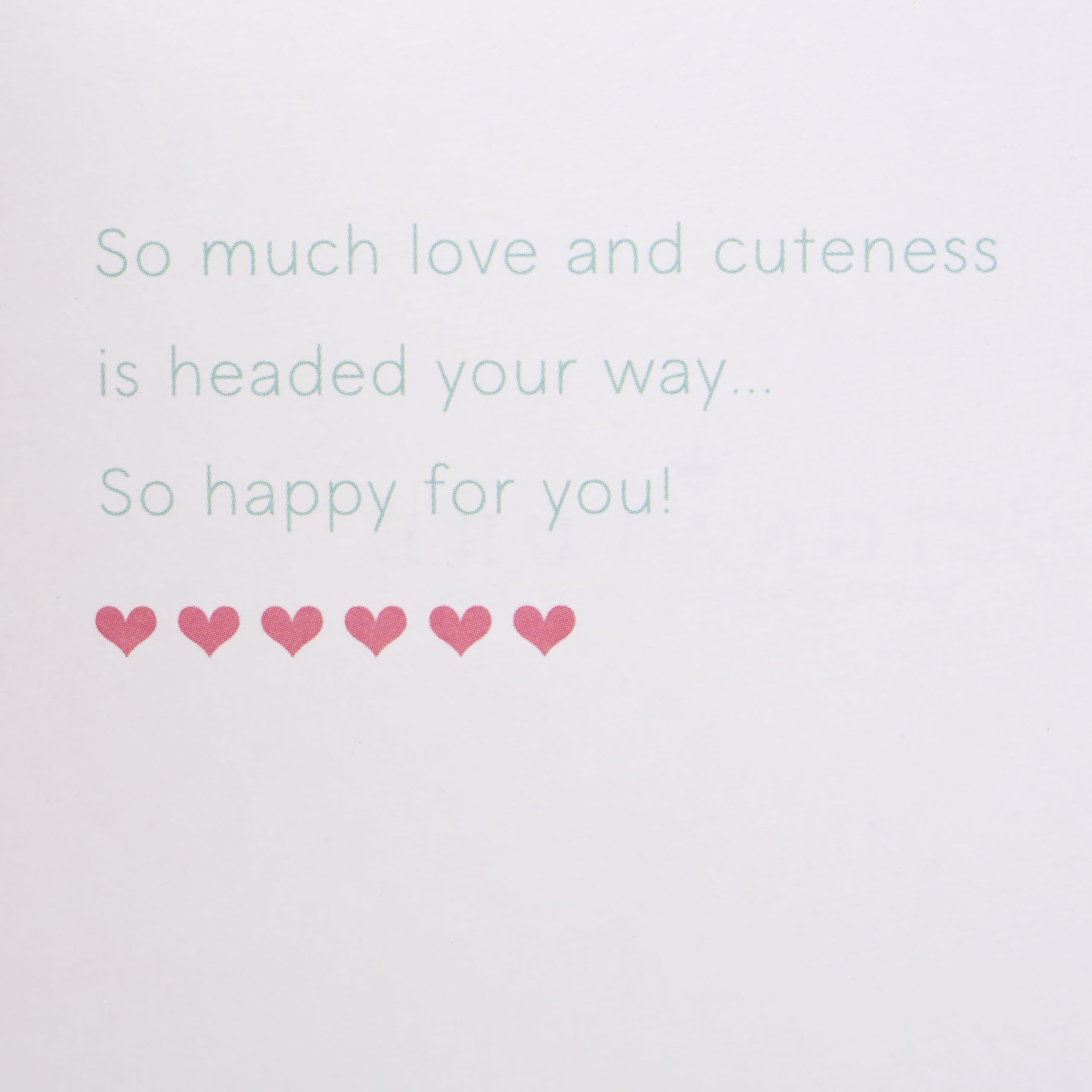 Hallmark Signature Baby Shower Card for New Parents - Gender Neutral Welcome New Baby Greeting Card with Cute Baby Icons - Perfect for Baby Showers, Gender Reveal Parties & New Parent Congratulations