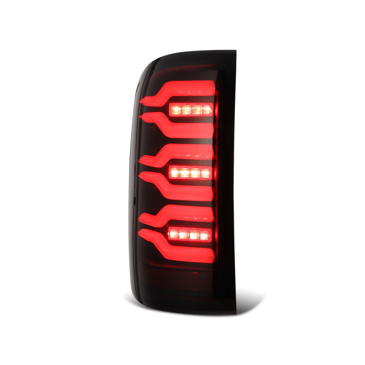14-18 GMC Sierra 1500/2500HD/3500HD LUXX Series Black LED Tail Lights - High-Performance Brake Lights for Night Driving & Off-Road Adventures