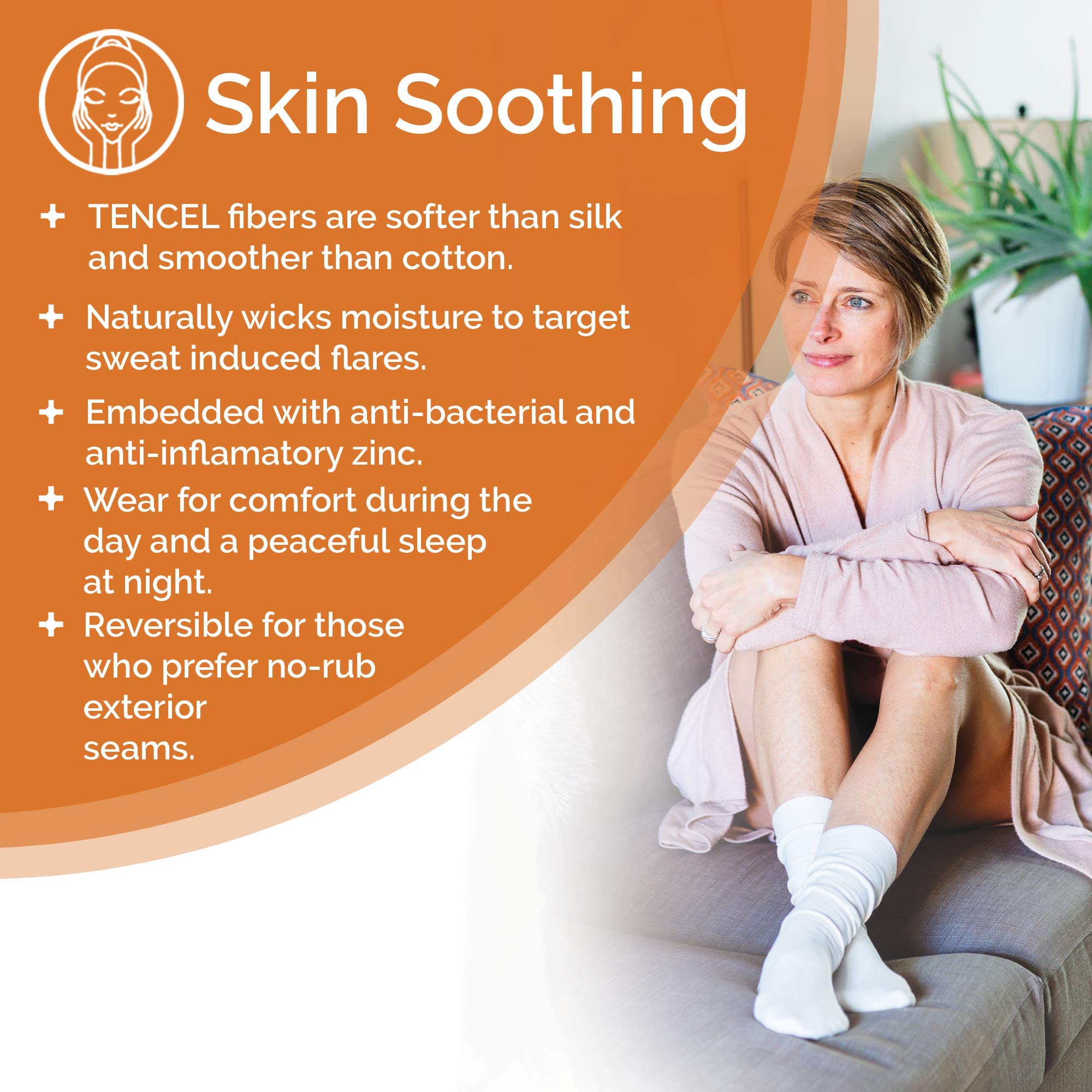 Remedywear Soft Moisturizing Eczema Socks for Kids - Tencel & Zinc Infused for Inflammation Relief - Breathable & Hypoallergenic for Sensitive Skin - Perfect for Daytime Wear & Nighttime Comfort