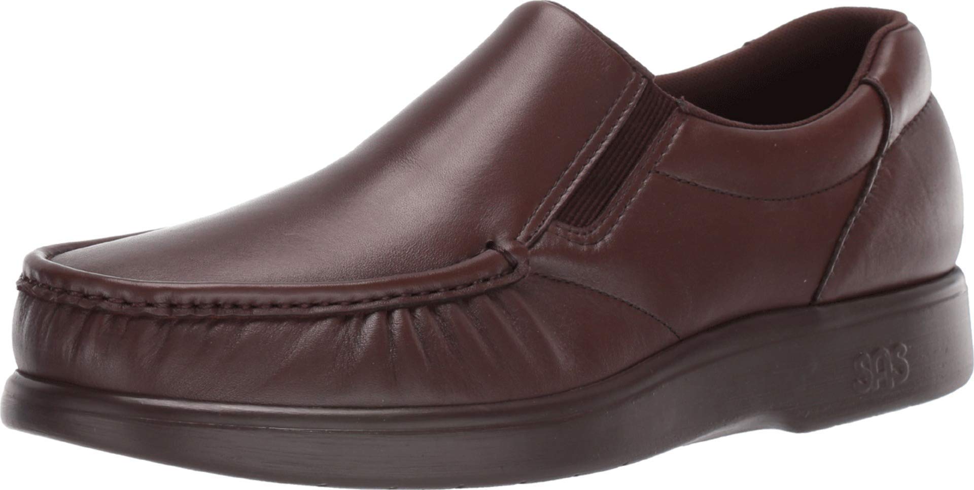SAS Men's Comfortable Side Gore Loafers - Slip-On Dress Shoes for Business, Casual & Travel - Premium Leather & Arch Support