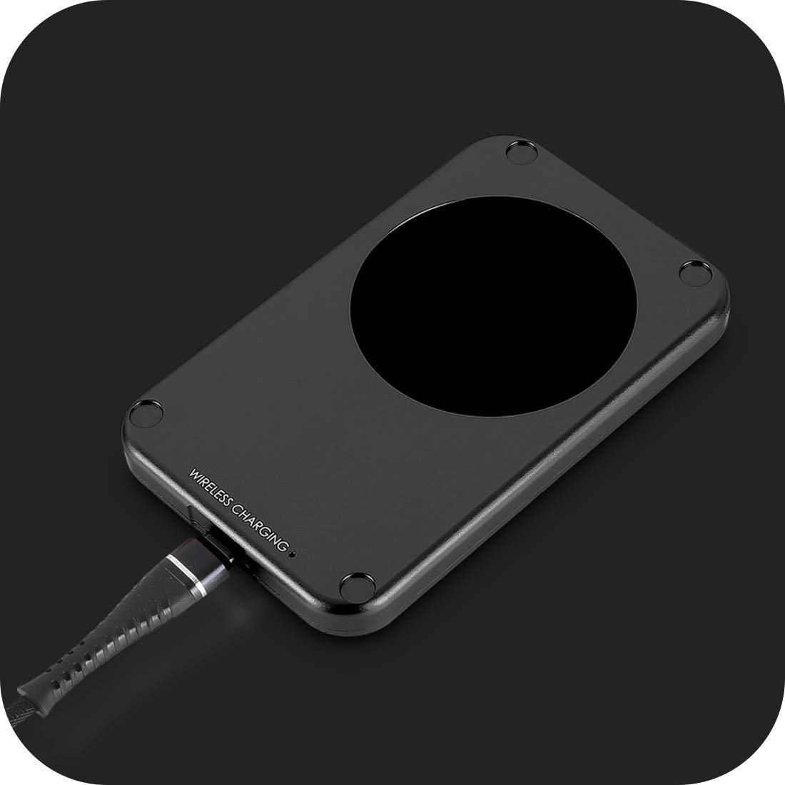 15W Wireless Fast Charger Magnetic Stand - Aluminum Alloy Fast Qi Charging Pad for iPhone 14/13/12, Samsung Galaxy S23/S22 - Compact & Slim Design (Red) - Perfect for Home, Office & Travel
