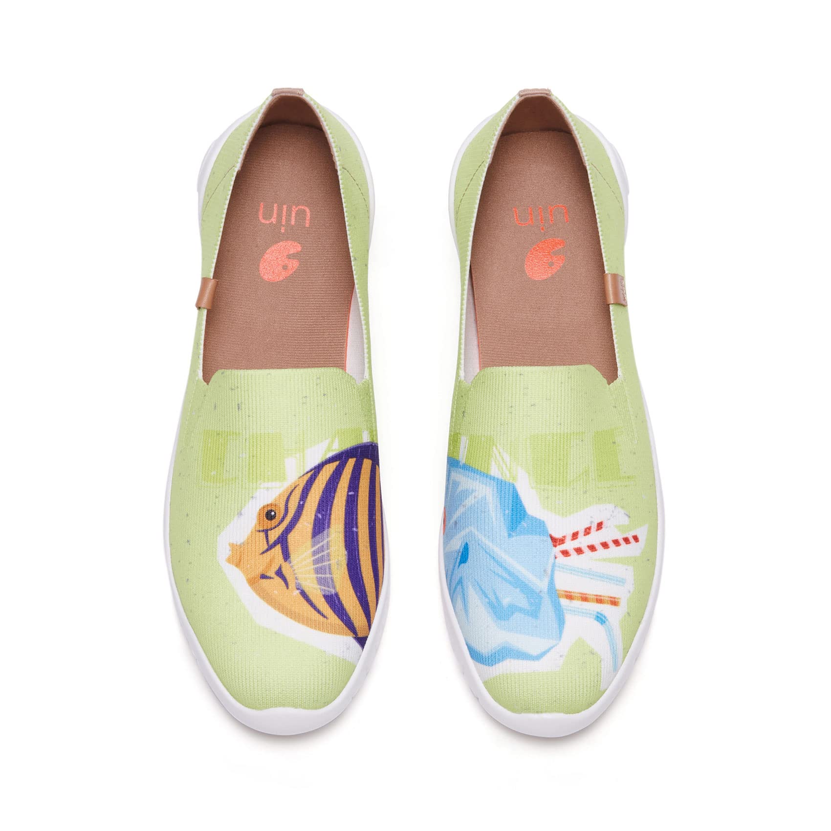UIN Women's Art Painted Ballet Flats - Pointed Toe Slip On Loafers | Lightweight Comfortable Casual Shoes for Travel, Work & Everyday Wear