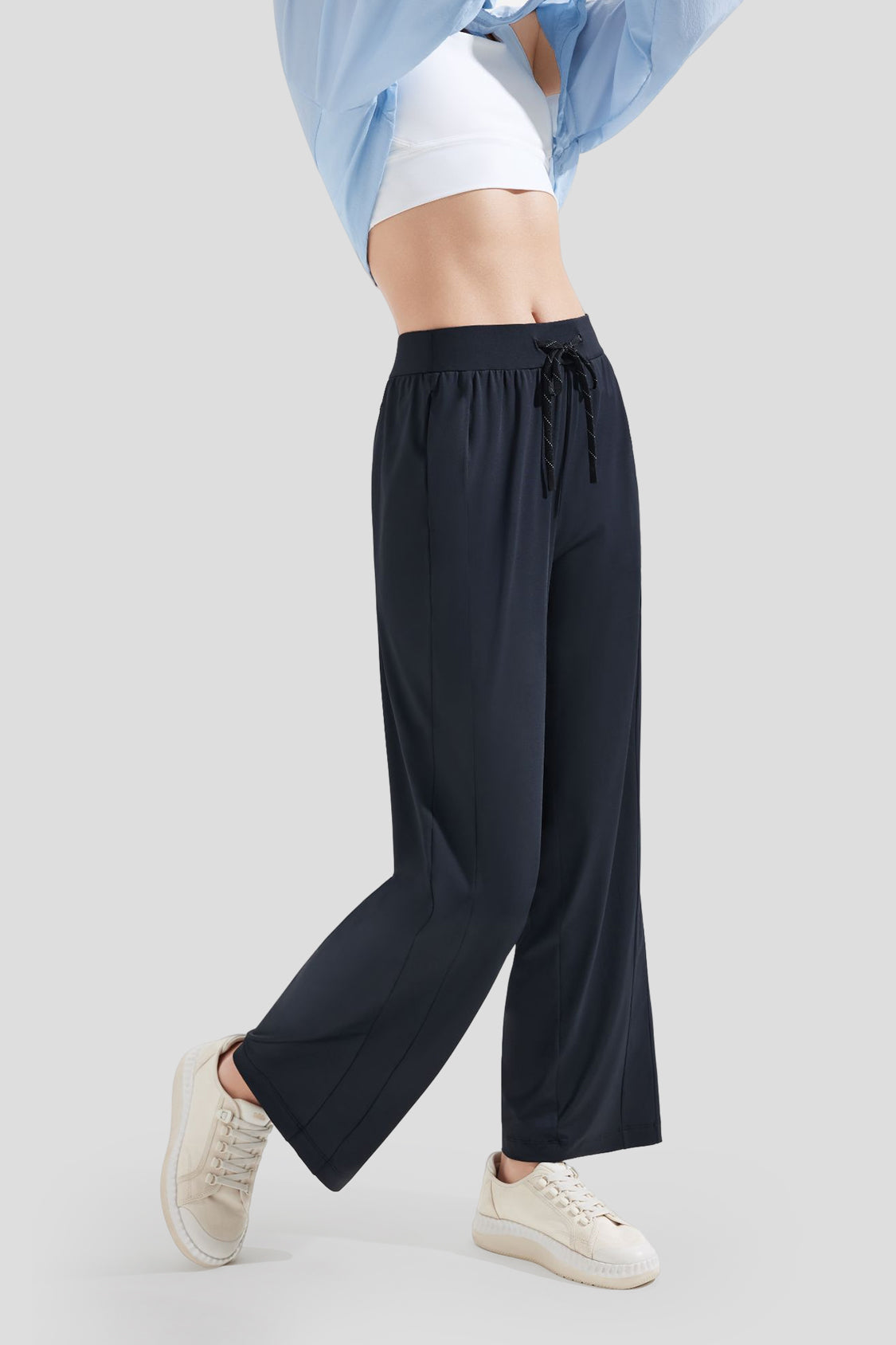 Bicu Wave Women's Wide Leg Pants UPF 50+ Sun Protection - Perfect for Beach, Yoga & Summer Outdoor Activities