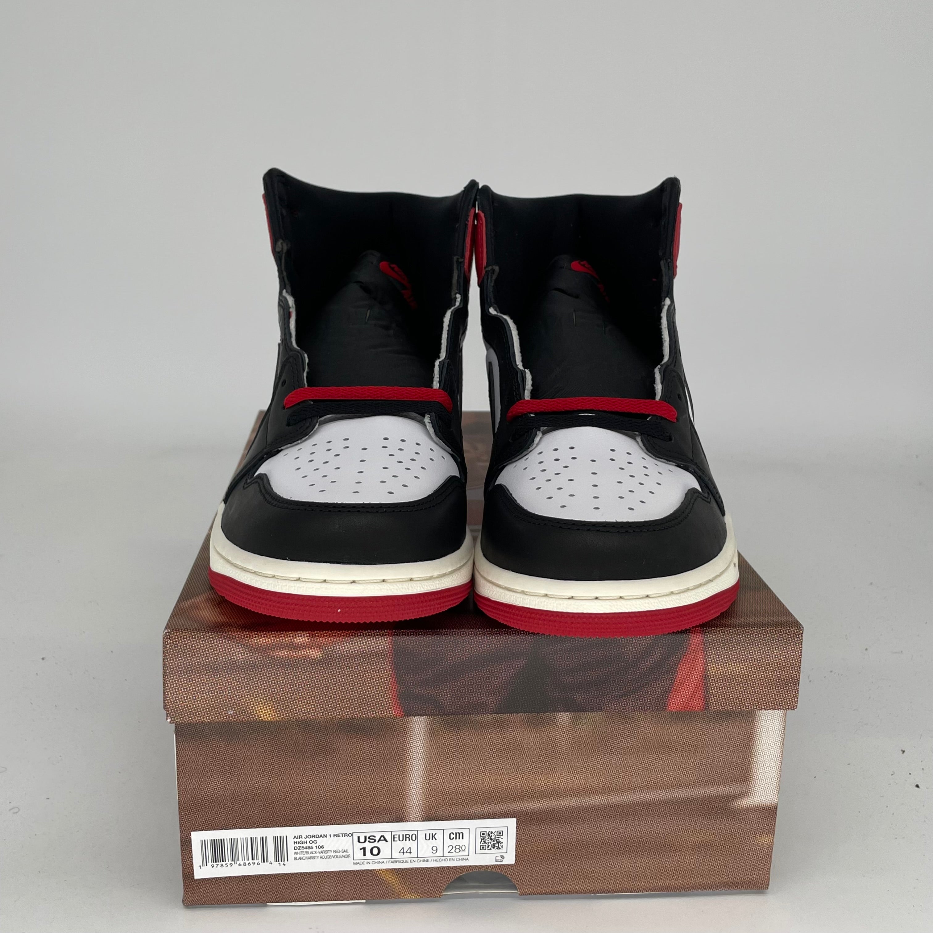 **Air Jordan 1 Black Toe Reimagined - Men's Size 10 (DZ5485-106) | Retro Basketball Sneakers for Streetwear & Casual Style**