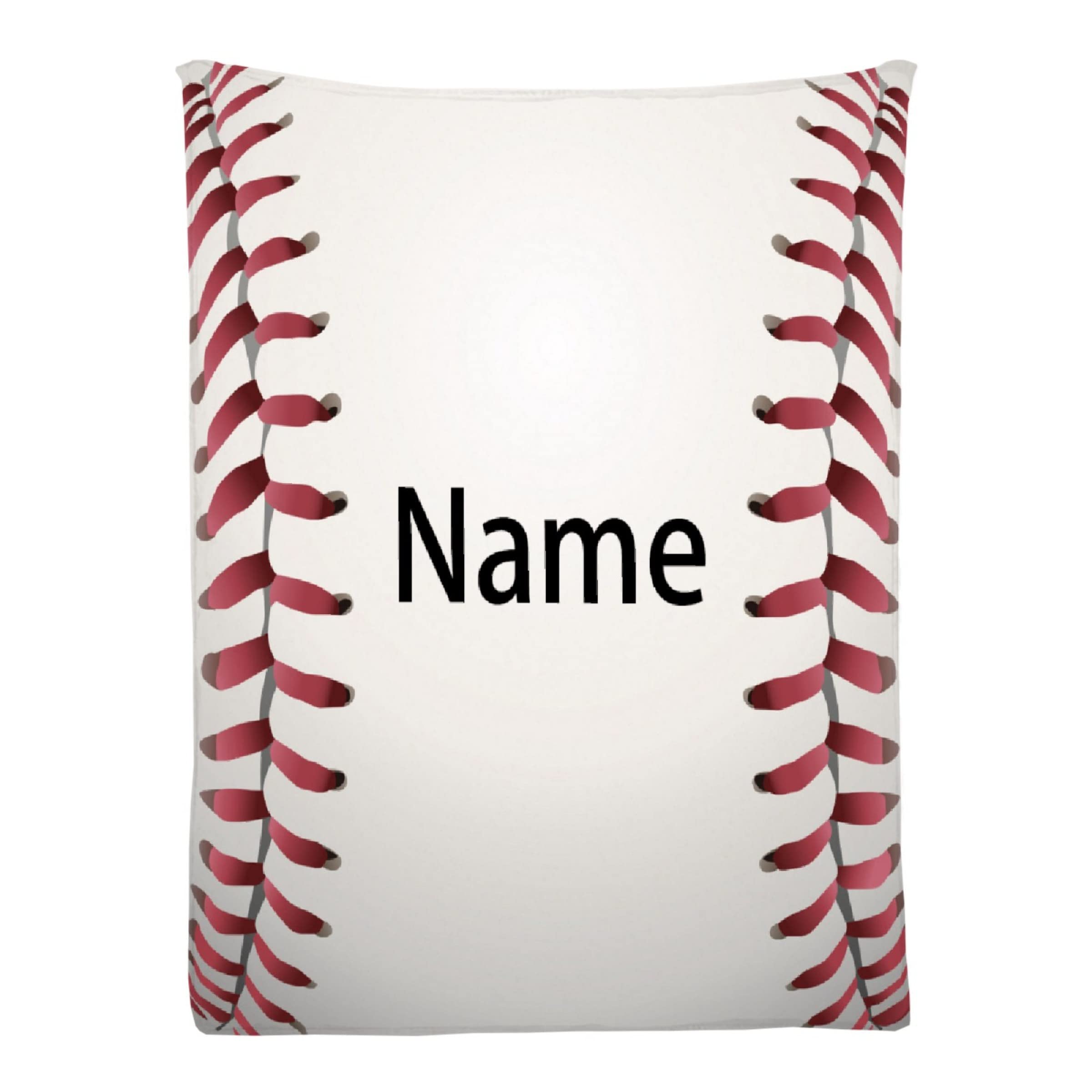 Custom Personalized Name Softball Baseball Blanket - Super Soft Extra Large 120