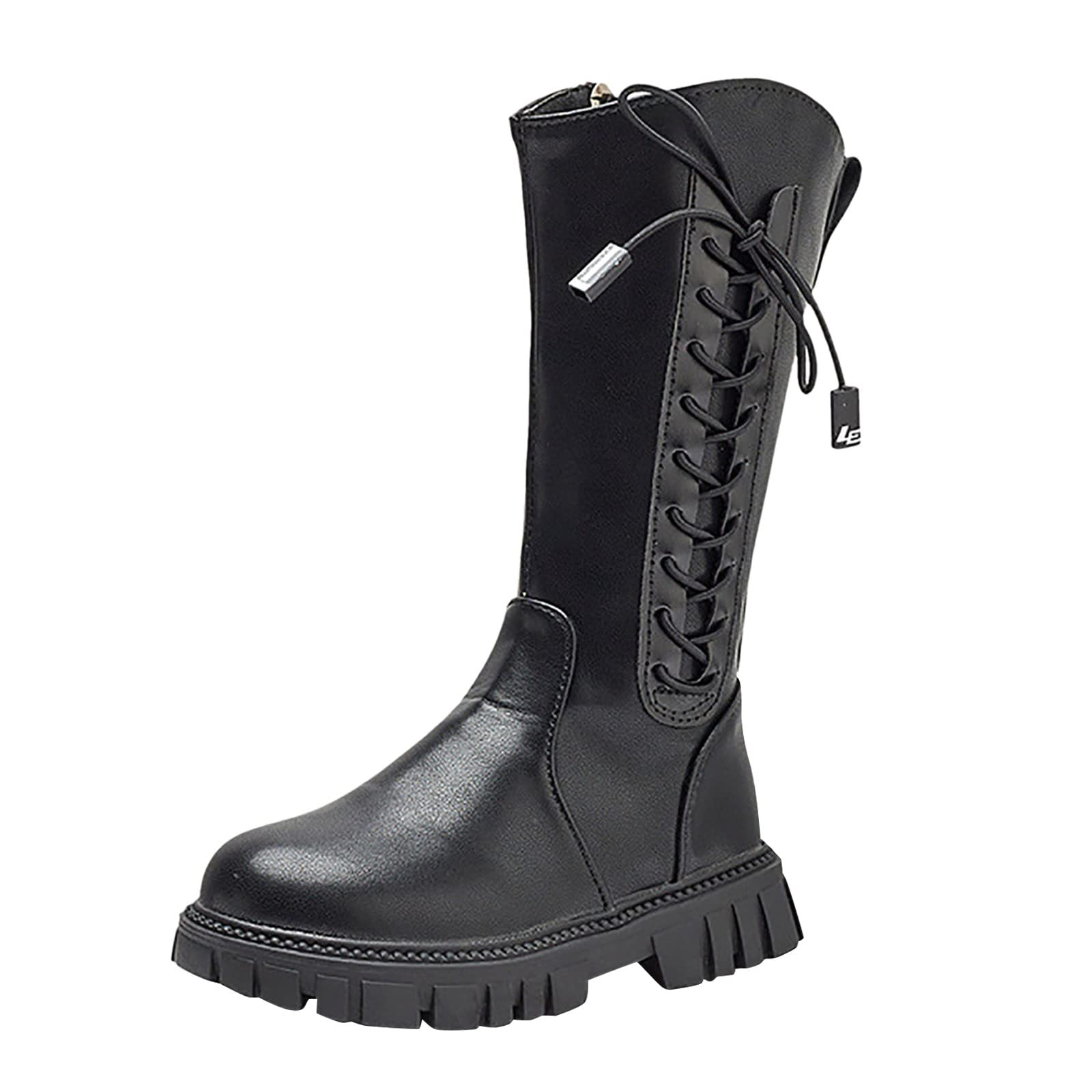 Girls Knee High Boots for Toddlers - Fashionable Combat Shoes for Little Kids - Perfect for School, Playdates & Outdoor Adventures