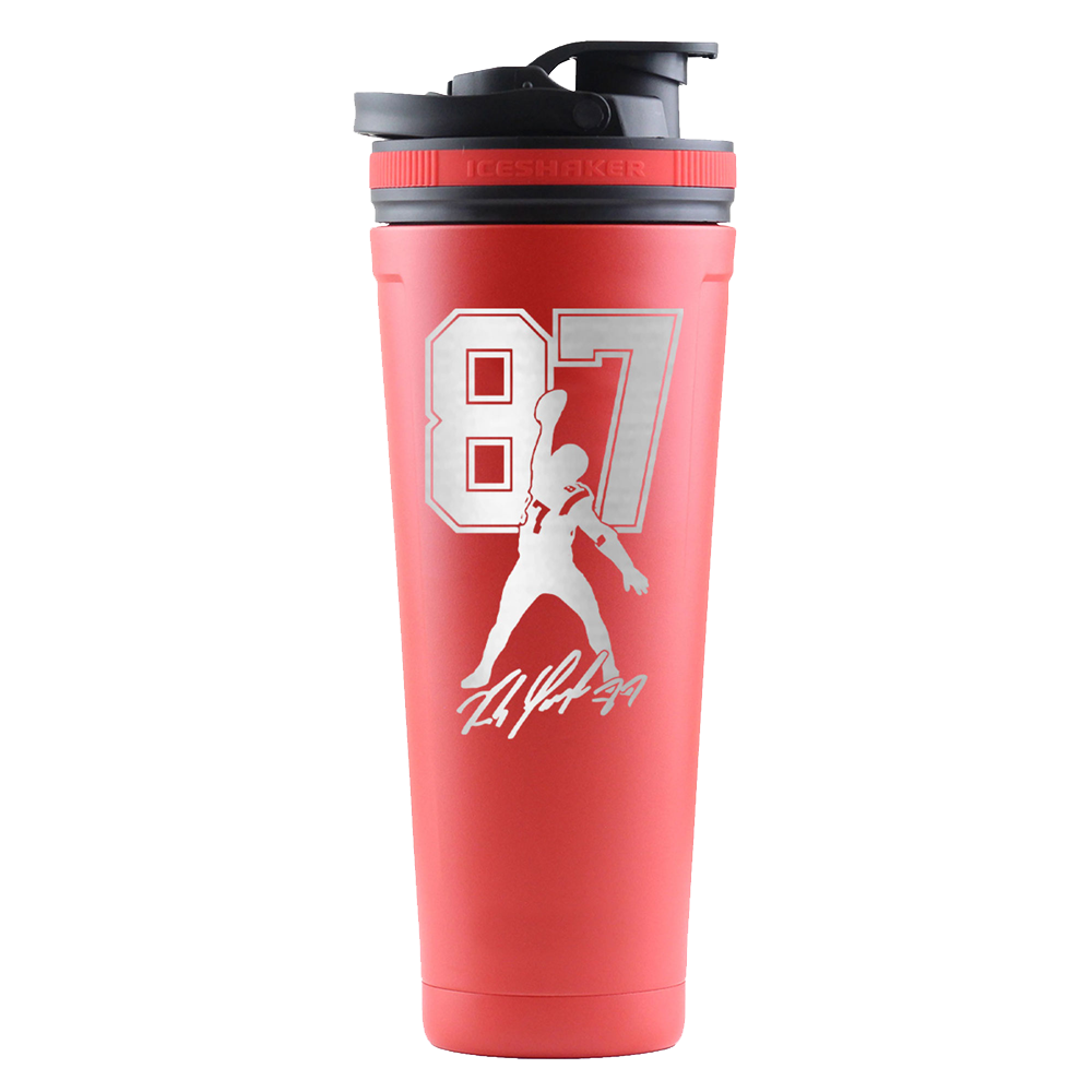 Gronk Signature Edition 36oz Protein Shaker Bottle - Leak Proof Gym Water Bottle for Workout, Bodybuilding & Post-Workout Recovery - BPA Free Sports Drink Mixer for Athletes & Fitness Enthusiasts