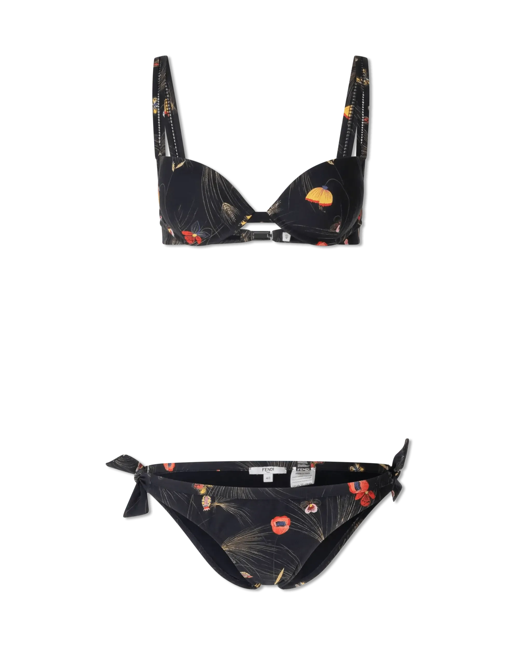 Floral Print Bikini Set - Women's Two Piece Swimwear with Adjustable Straps & Comfortable Fit - Perfect for Beach, Pool, Vacation & Summer Outfits