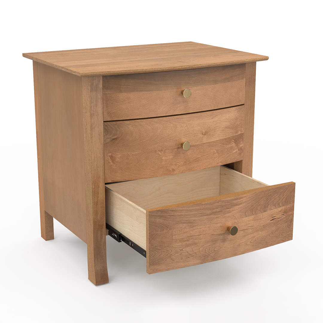 Carolina Nightstand - Modern Bedside Table with Storage Drawer, Wooden Night Stand for Bedroom, Living Room, and Guest Room - Perfect for Lamps, Books, and Bedroom Essentials