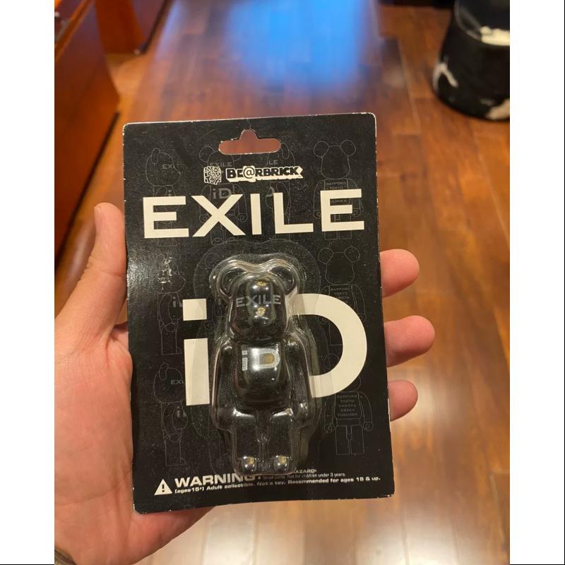 Limited Edition Medicom Be@rbrick EXILE ID BLACK 100% Collectible Figure - Perfect for Anime Fans, Toy Collectors & Home Decor