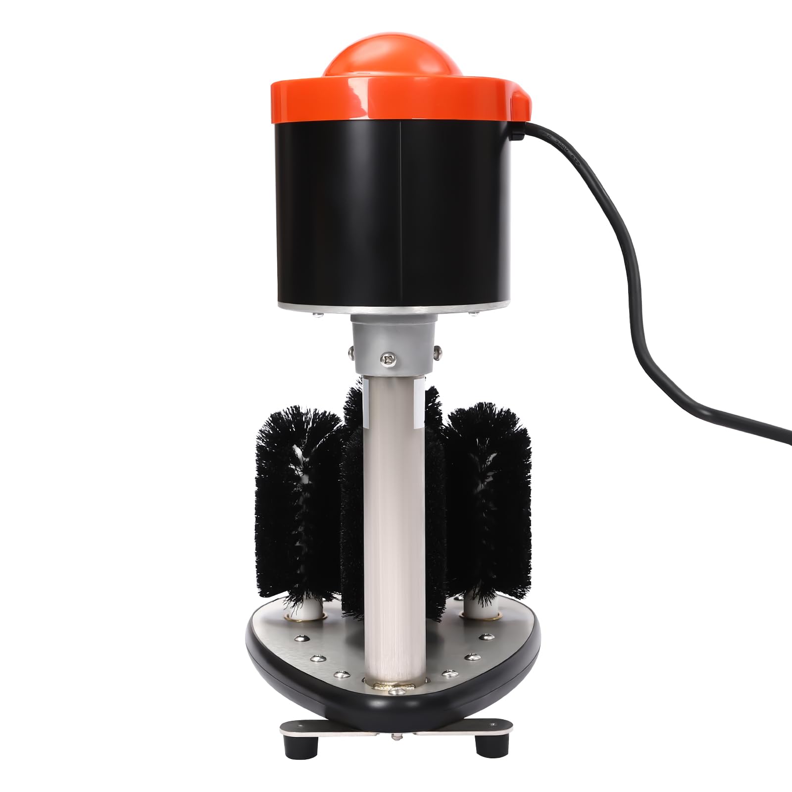 Commercial Electric Cup & Wine Glass Washer Machine - Triple Brush Bar with Suction Base, 5 Cleaning Brushes - Perfect for Bars, Cafes, Restaurants & Foodservice - Fast & Hygienic Glass Cleaning for High-Volume Use