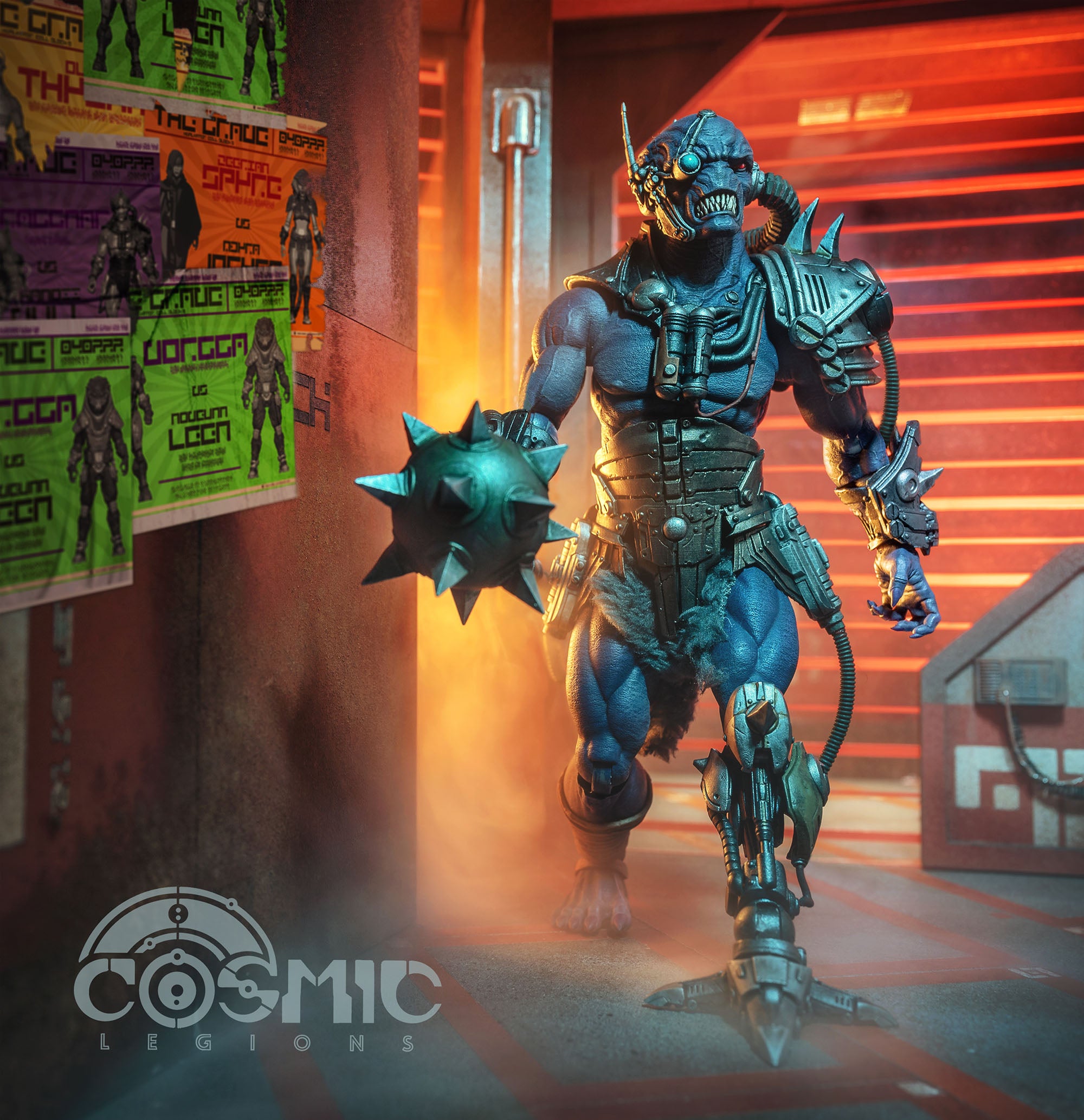 Mythic Legions 1/12 Scale 6-Inch Action Figure - Cosmic Legions Hvalkatar Gravenight Kannox Vull Collectible Toy for Display & Role Play
