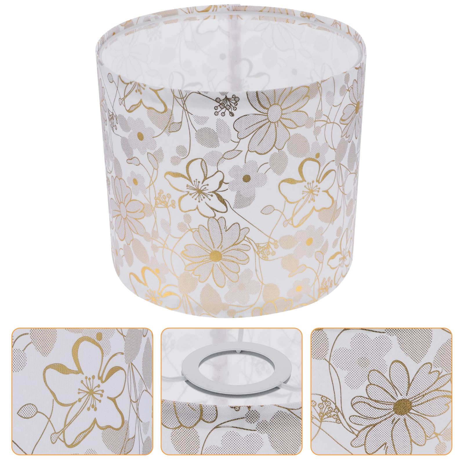 OSALADI Fabric Lampshade - Creative Drum Lamp Shade for Chandeliers & Table Lamps - Simple Linen Design - Perfect for Living Room, Bedroom & Dining Room Lighting Decor
